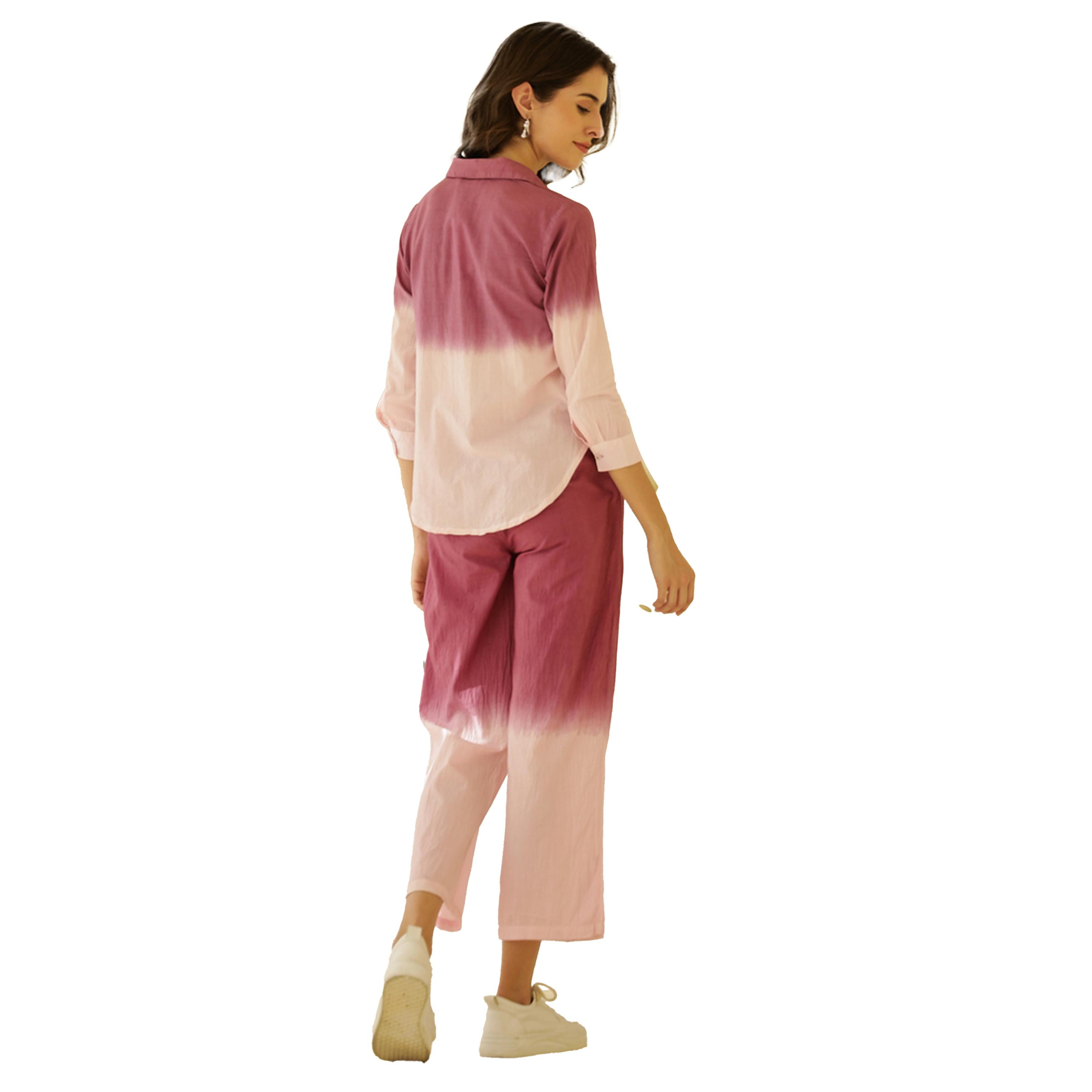 سانسكروتي هومز × ستايلي - طقم قميص وبيجامة قطني مطبوع ومصبوغ بالغمس-women-clothing-nightwear-pyjamas-longsets-image-2