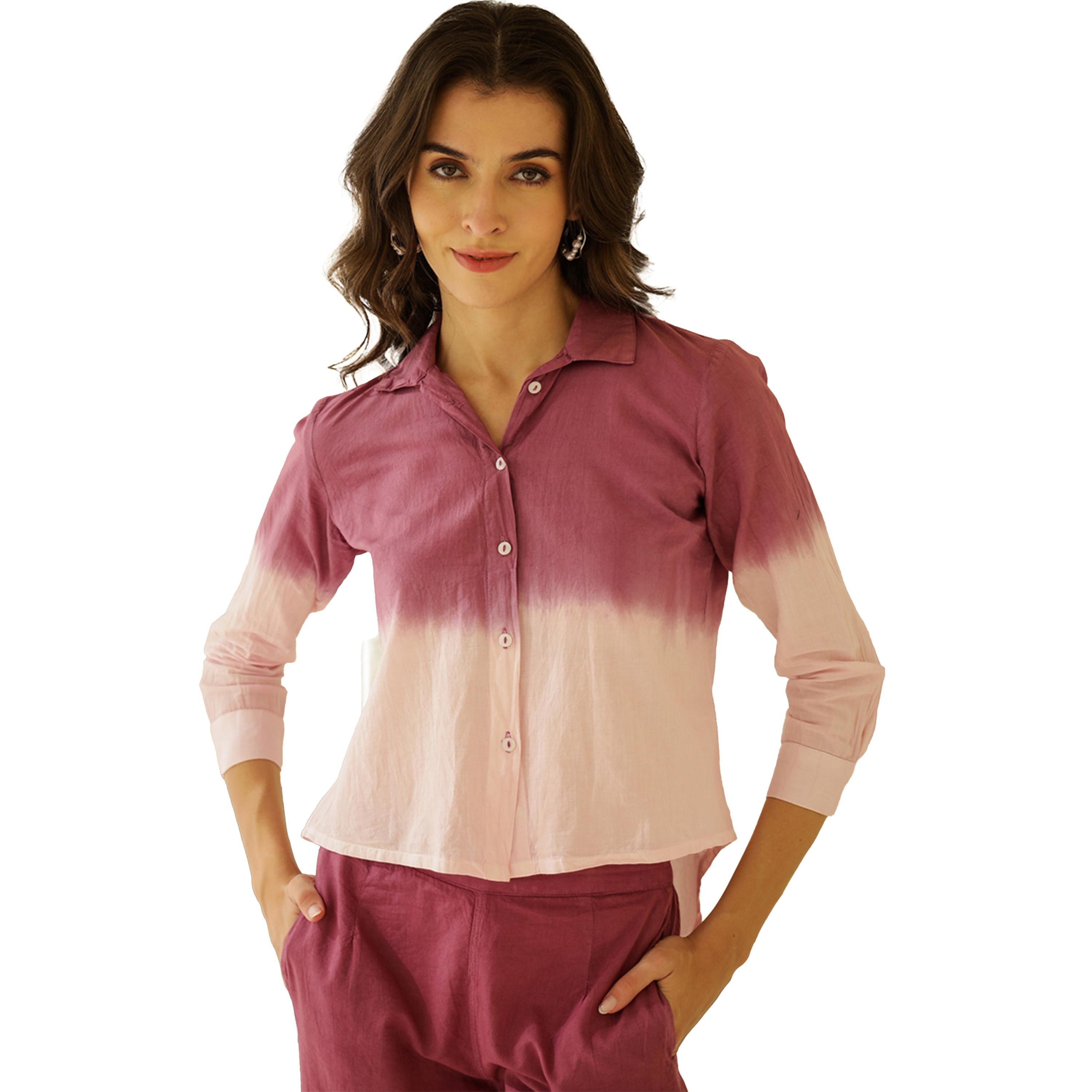 سانسكروتي هومز × ستايلي - طقم قميص وبيجامة قطني مطبوع ومصبوغ بالغمس-women-clothing-nightwear-pyjamas-longsets-image-5