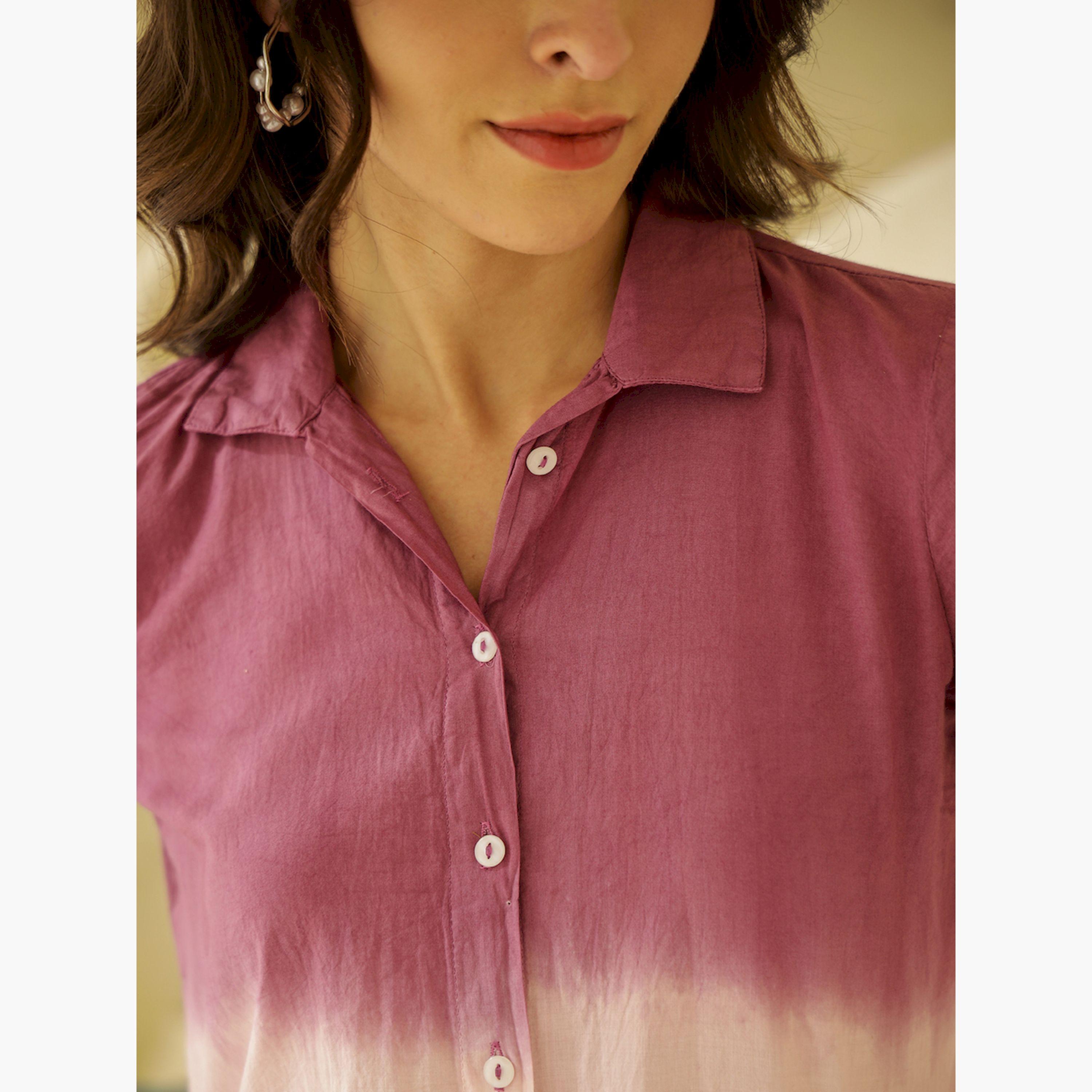 سانسكروتي هومز × ستايلي - طقم قميص وبيجامة قطني مطبوع ومصبوغ بالغمس-women-clothing-nightwear-pyjamas-longsets-image-6