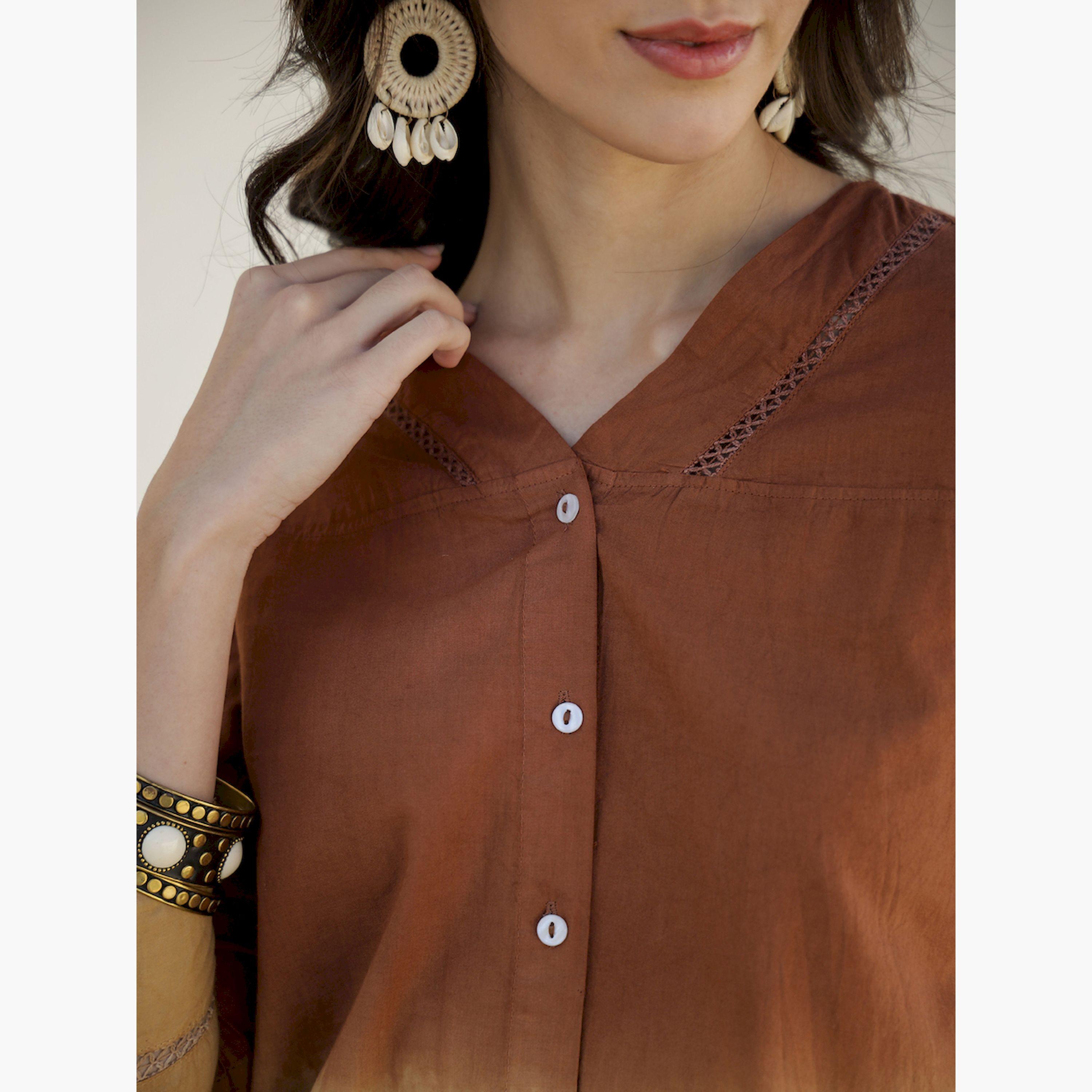 سانسكروتي هومز × ستايلي - طقم قميص وبيجامة قطني مطبوع ومصبوغ بالغمس-women-clothing-coordsets-image-6