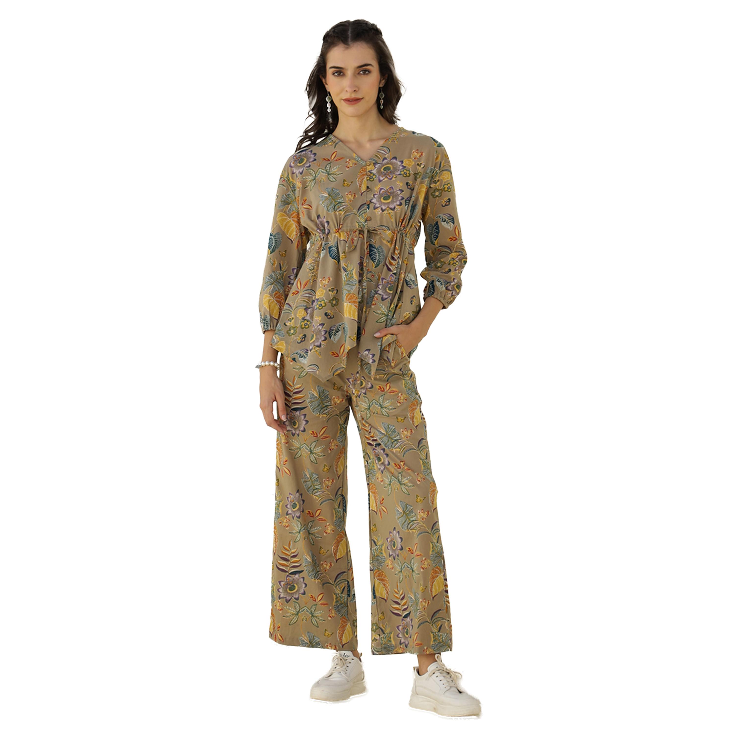 Sanskrutihomes X Styli Floral Printed Cotton Top and Pyjama Set-women-clothing-nightwear-pyjamas-longsets-image-1