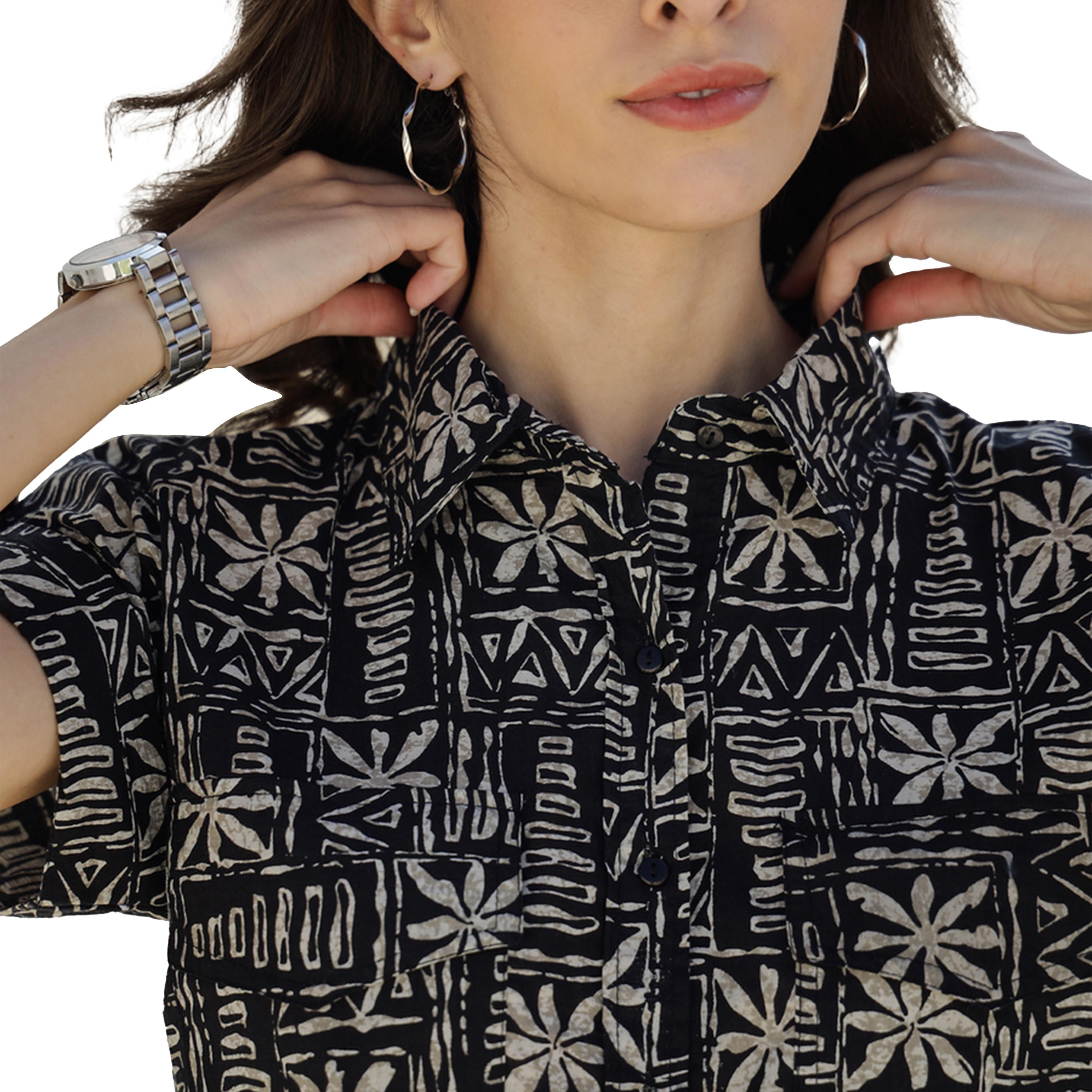 سانسكروتي هومز × ستايلي - طقم قميص من القطن الخالص مطبوع بالكامل مع بنطال بيجامة-women-clothing-nightwear-pyjamas-longsets-image-6