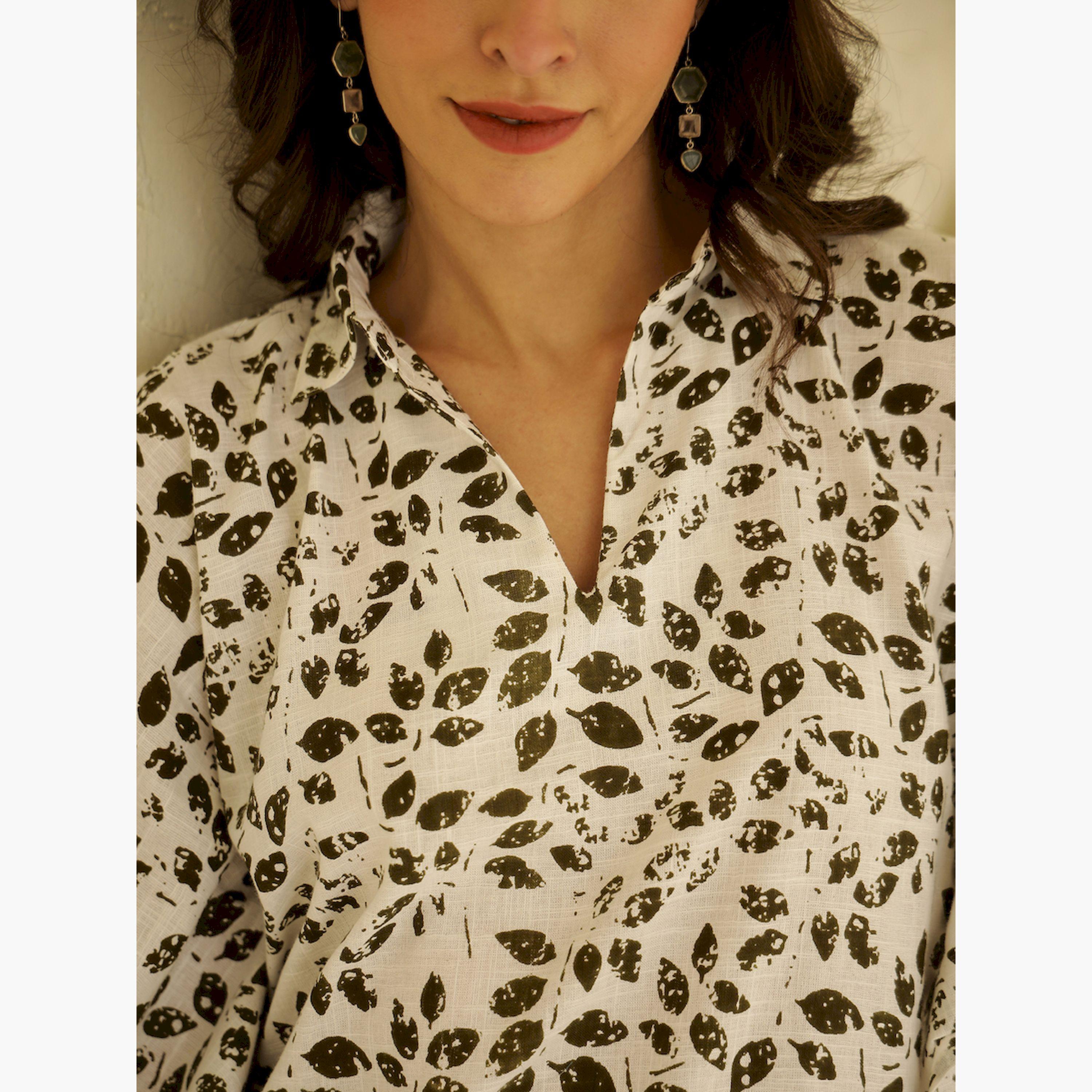 Sanskrutihomes X Styli Printed Cotton Kimono Top and Trousers Co-Ords-women-clothing-coordsets-image-6