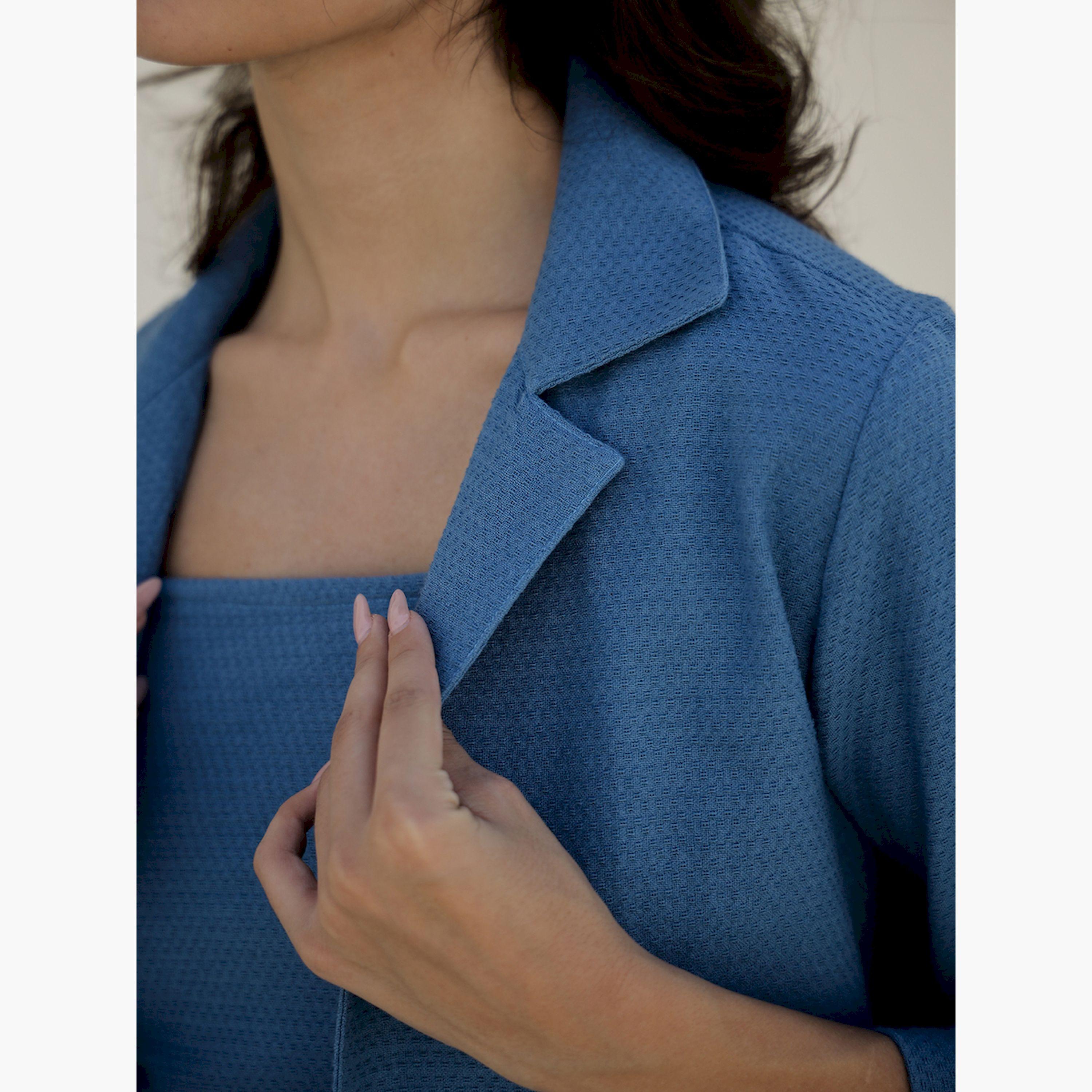 سانسكروتي هومز × ستايلي - بنطال جاكيت مزخرف مع بلوزة بدون أكمام وبنطال-women-clothing-coordsets-image-5