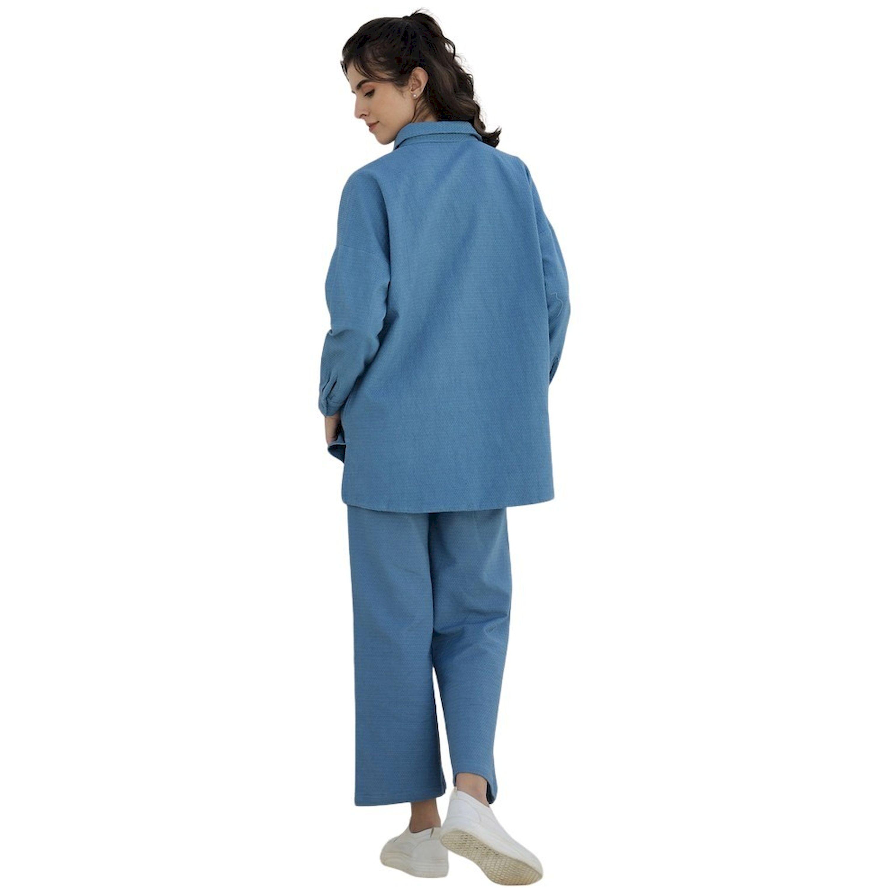 سانسكروتي هومز × ستايلي - قميص سادة بأكمام طويلة مع بنطال-women-clothing-coordsets-image-2