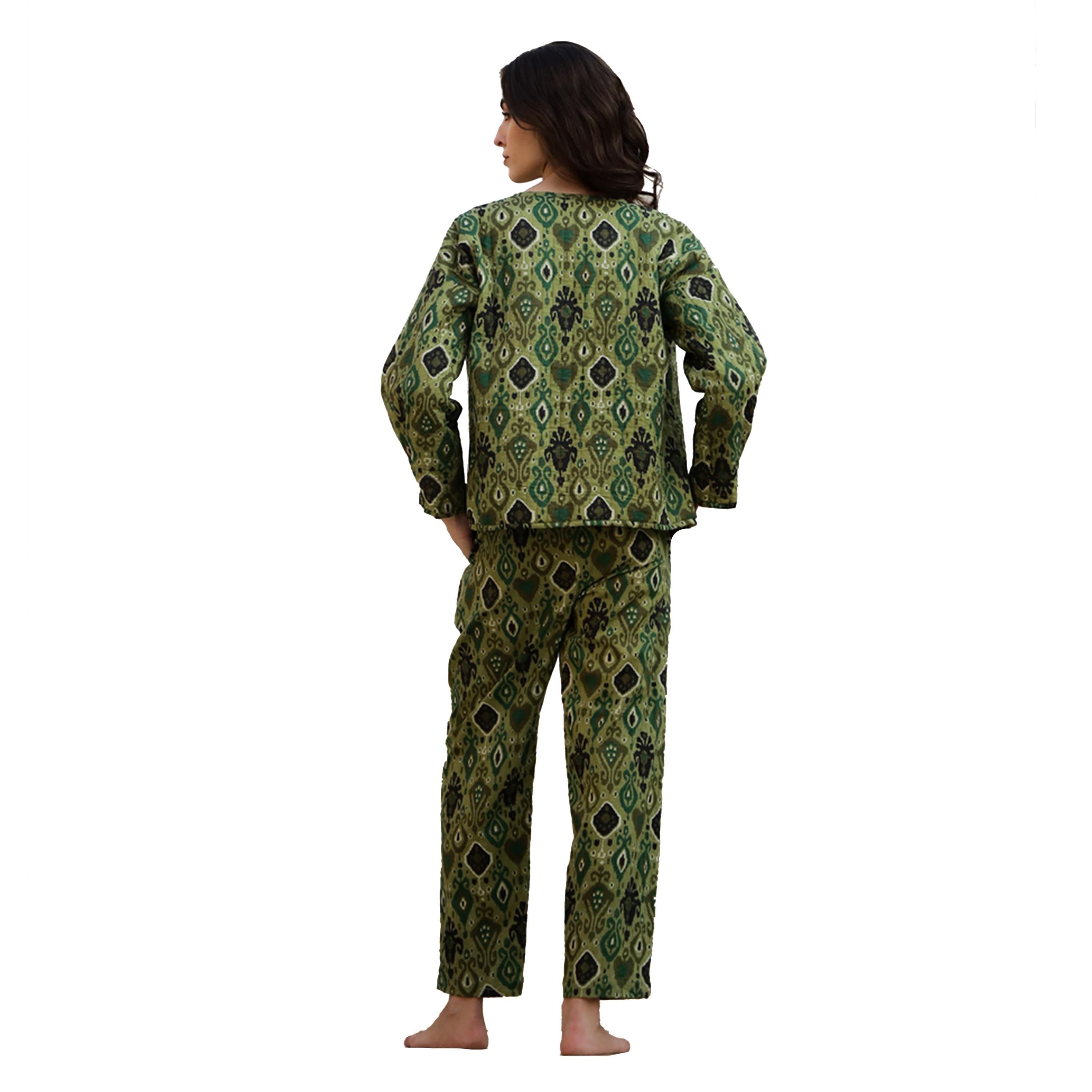 Sanskrutihomes X Styli Floral Print Top with Jacket and Trousers Set-women-clothing-coordsets-image-4