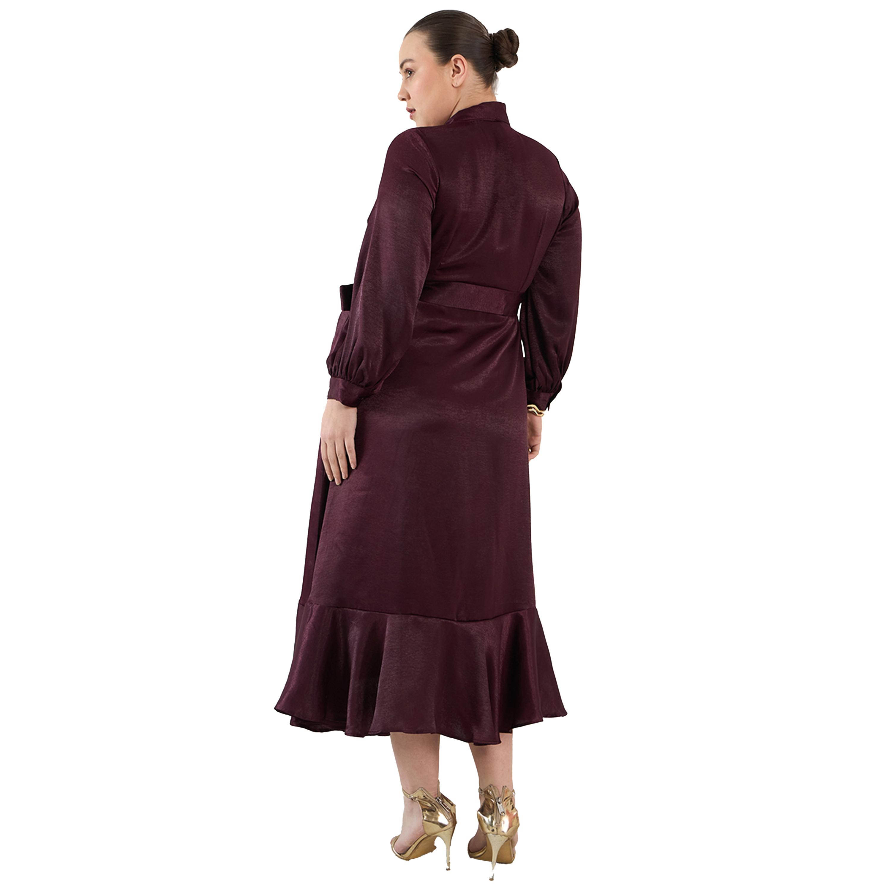 Femmella X Styli Plus Size Shawl Collar Belted Wrap Maxi Dress-women-clothing-dresses-image-2