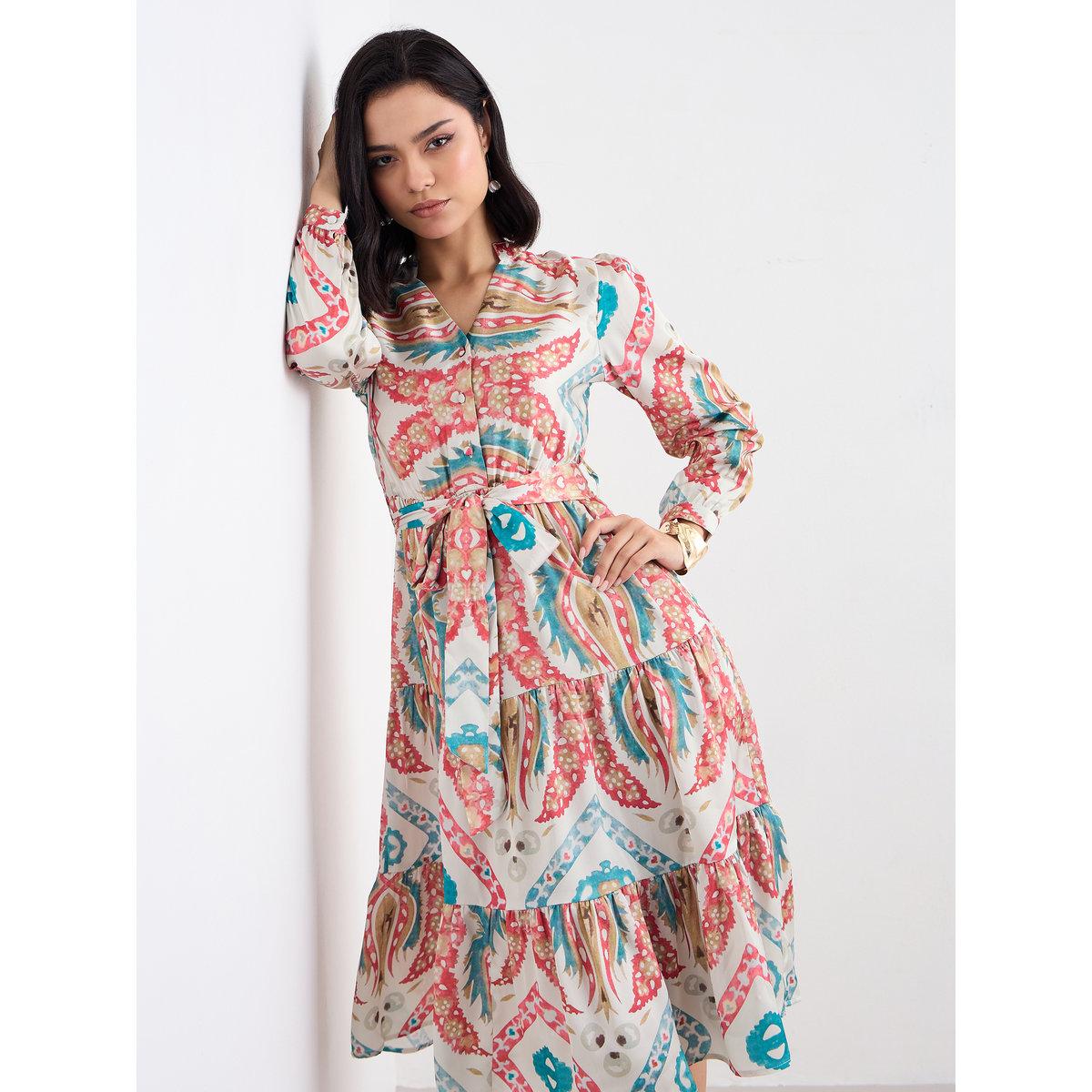 فستان ميدي بتفاصيل كسرات-women-clothing-dresses-image-5