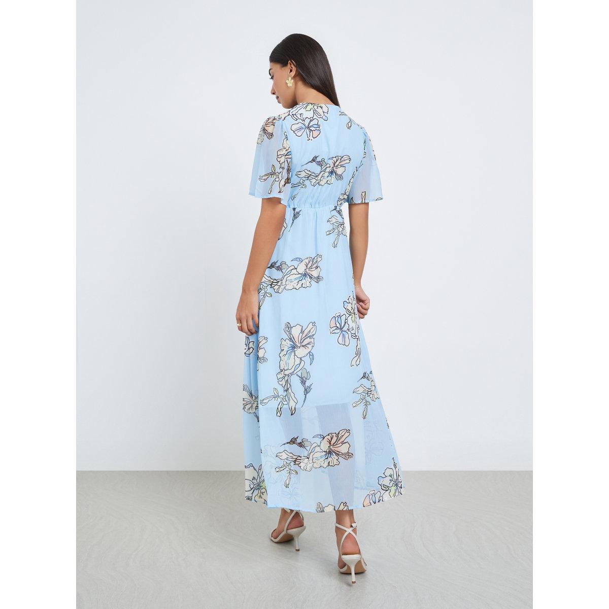 فستان طويل أزرق فاتح ملفوف ومطبوع بالزهور-women-clothing-dresses-image-5