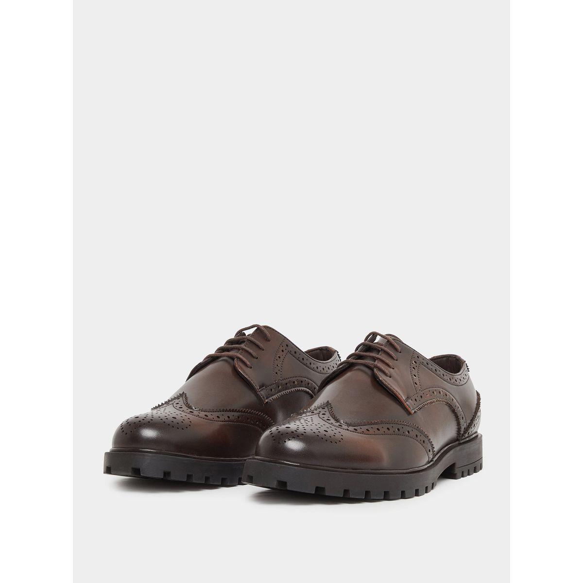 Styli Plain Wingtip Lace-Up Brogue Shoes-men-shoes-formalshoes-image-2
