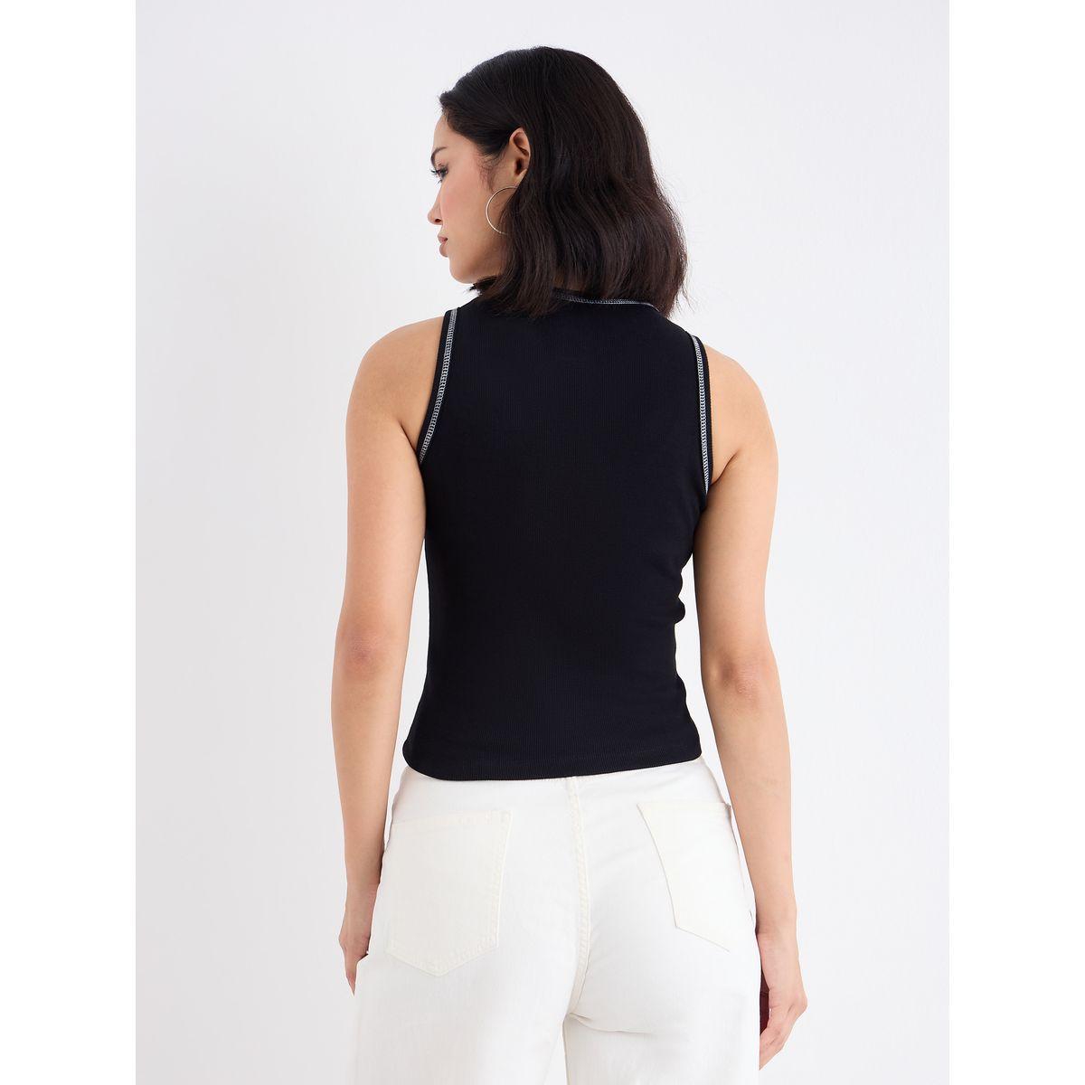 Styli Embroidered Slogan Ribbed Tank-women-clothing-tshirts-image-5