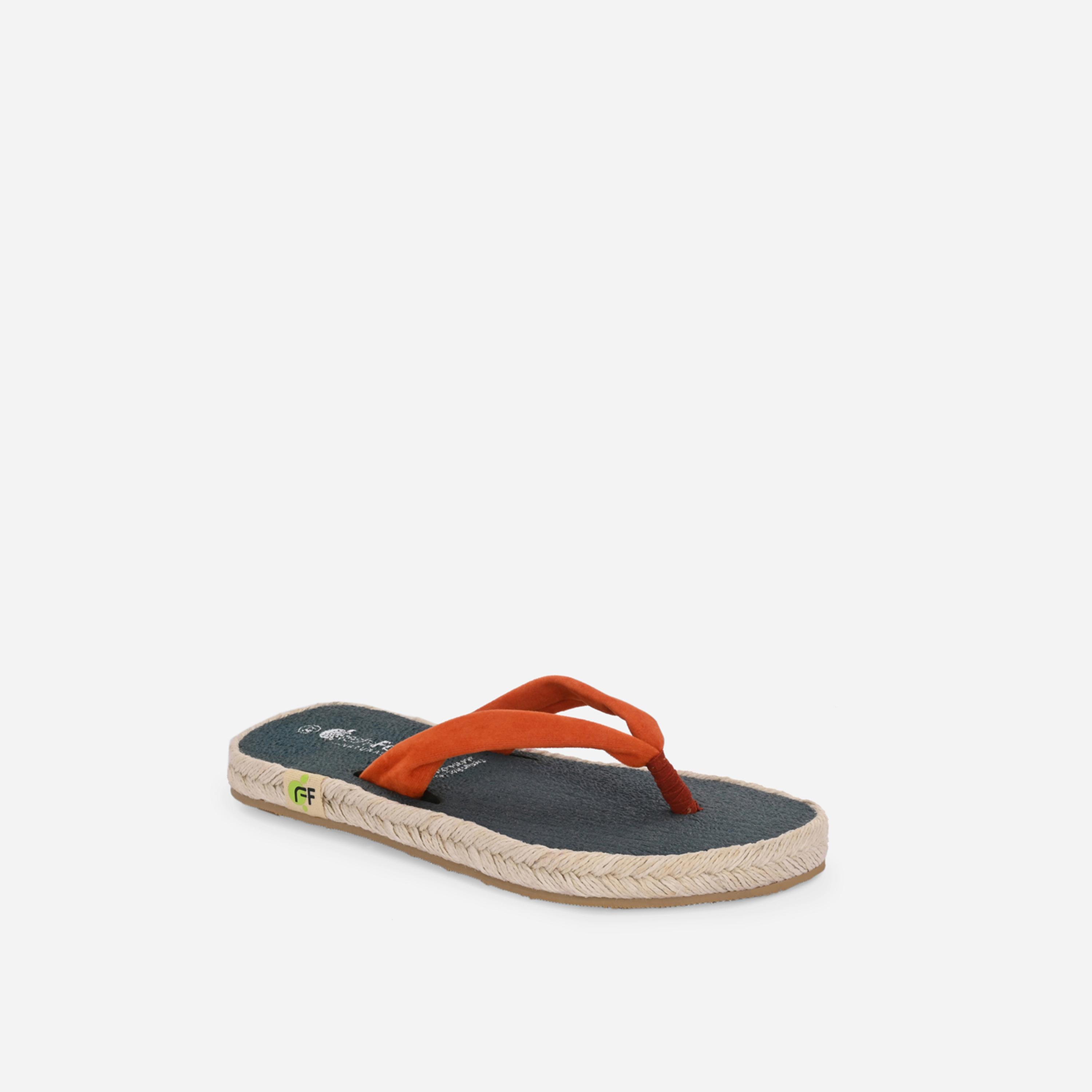 Fresh Feet x Styli Red Plain Thong Toe Yoga Mat Slippers-women-shoes-sandals-flats-image-3