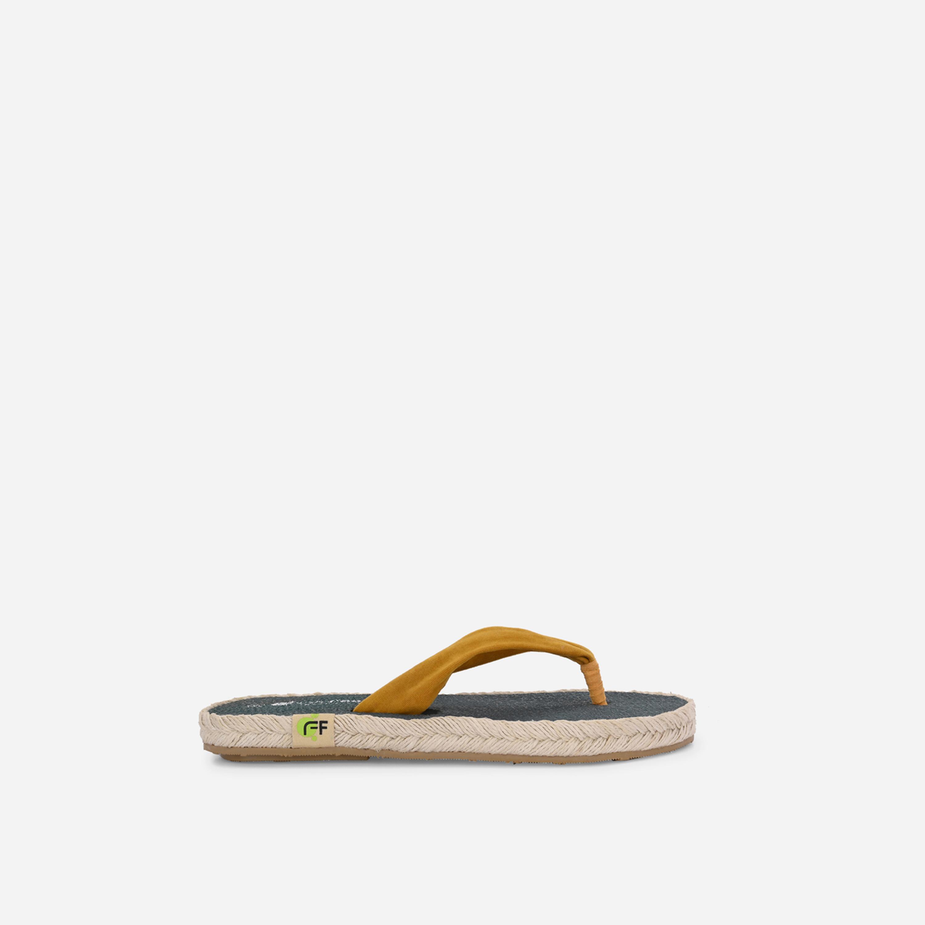 Fresh Feet x Styli Yellow Plain Thong Toe Yoga Mat Slippers-women-shoes-sandals-flats-image-4