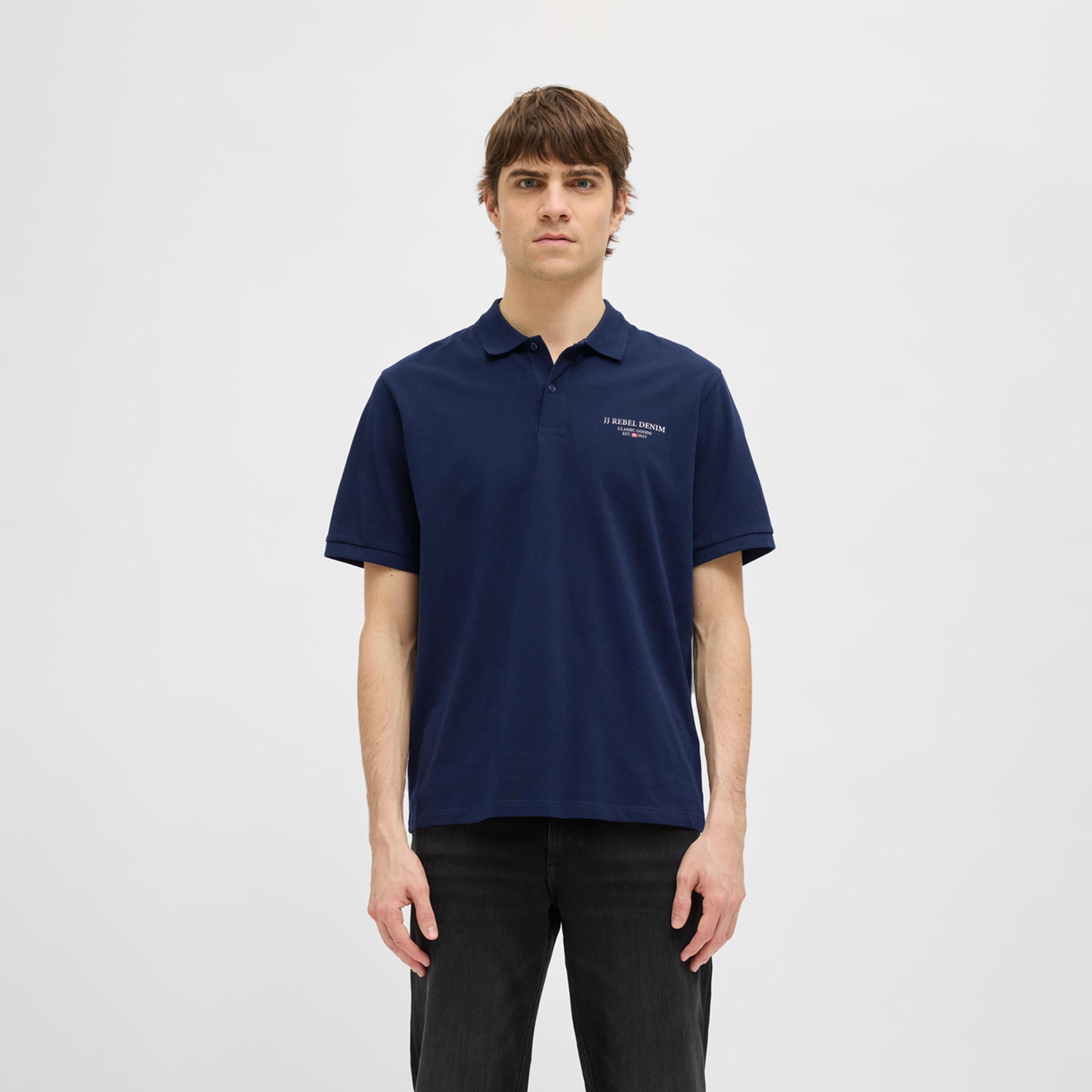 ريبيل × ستايلي - بنطال جينز بولو بطبعة ريبيل مقاس صغير-men-clothing-shirts-image-1