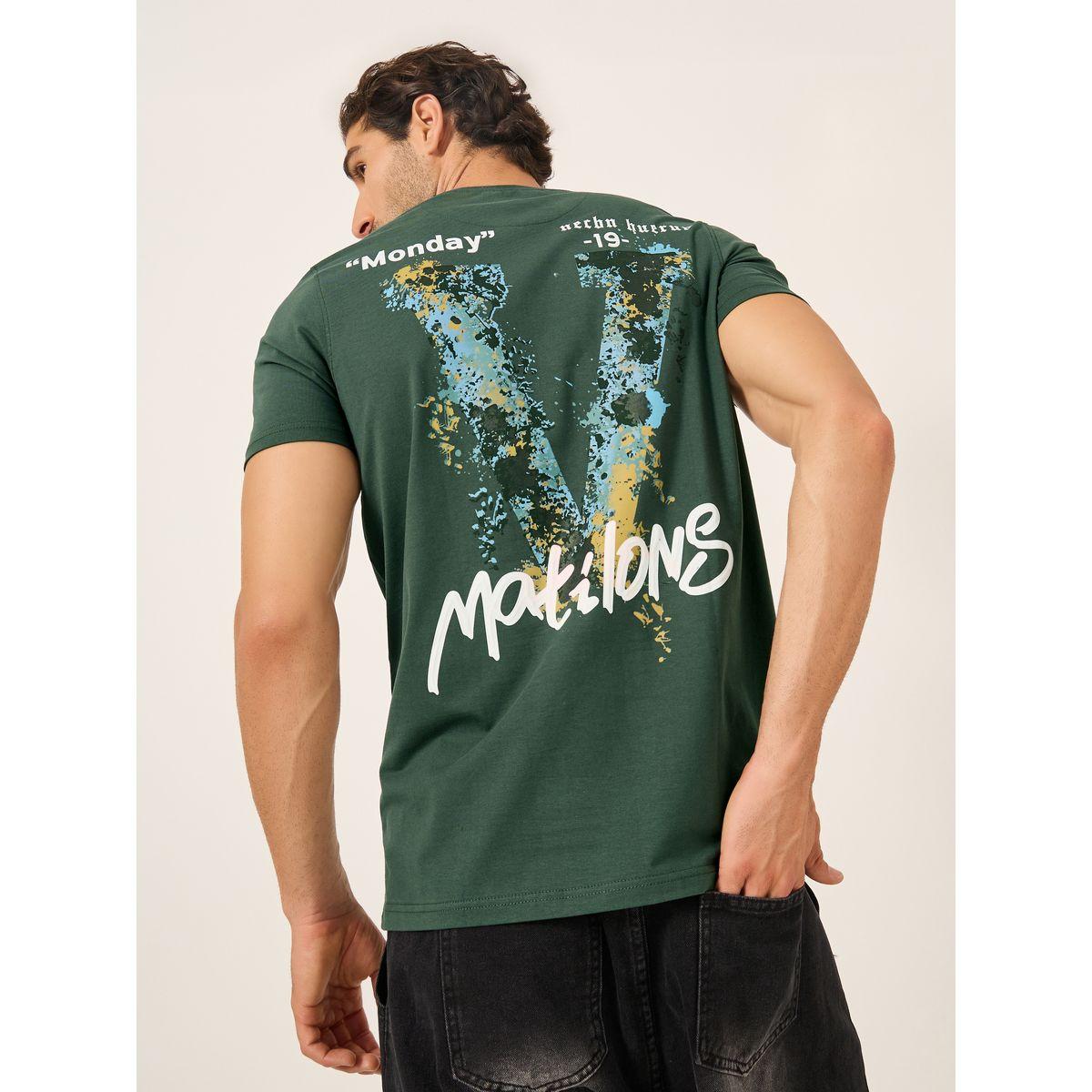 تيشيرت بطبعة جرافيك وأكمام قصيرة-men-clothing-tshirtsandpolos-tshirts-image-1