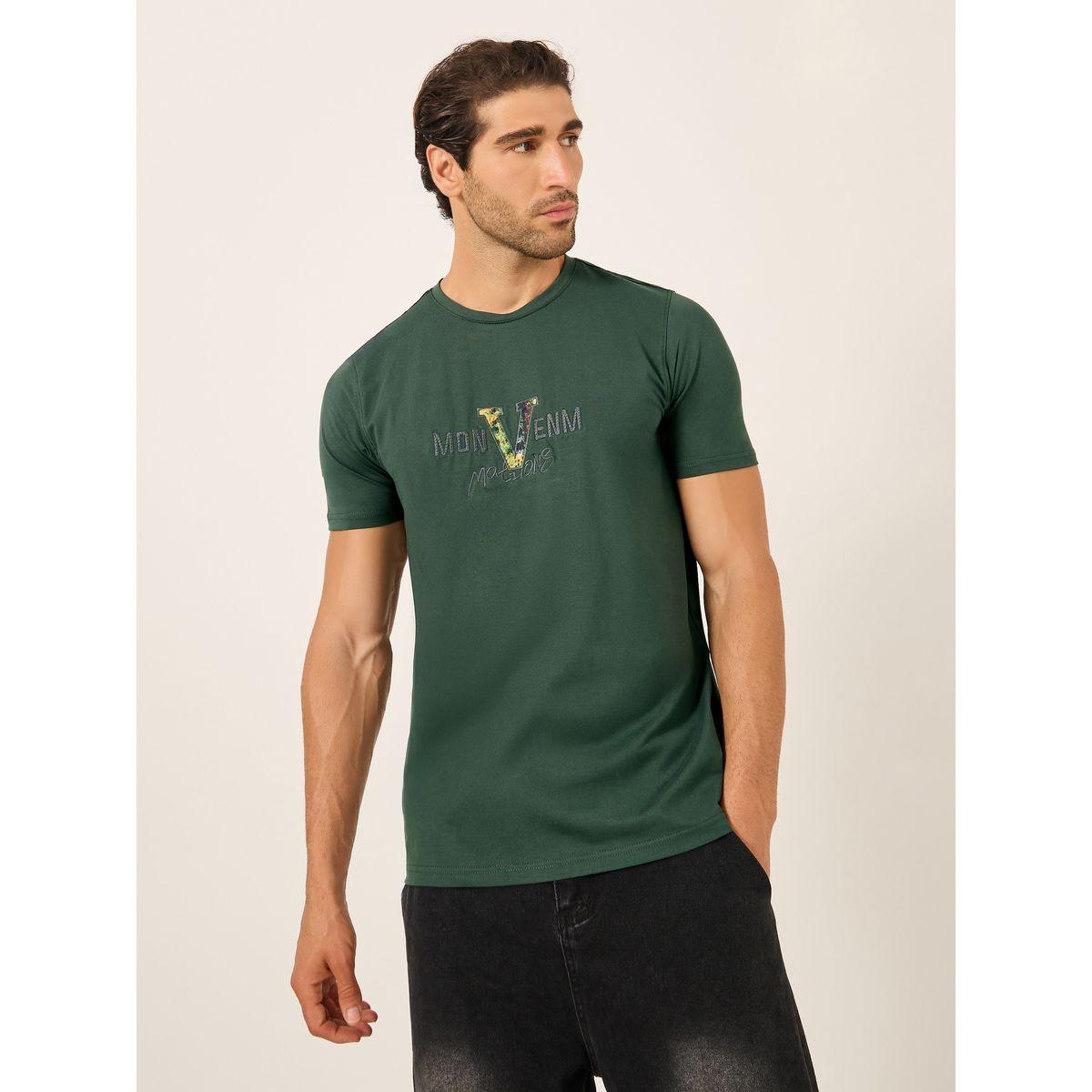 Fort Collins Men Olive Graphic Printed Short Sleeve T-Shirt-men-clothing-tshirtsandpolos-tshirts-image-3