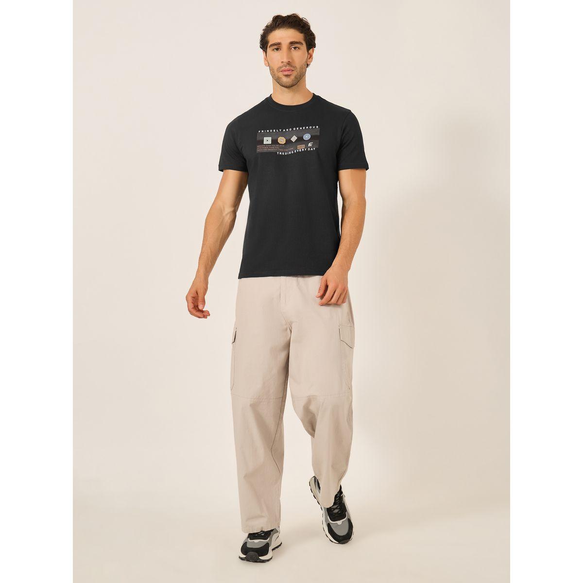 Fort Collins Men Black Graphic Printed Crew Neck T-Shirt-men-clothing-tshirtsandpolos-tshirts-image-2