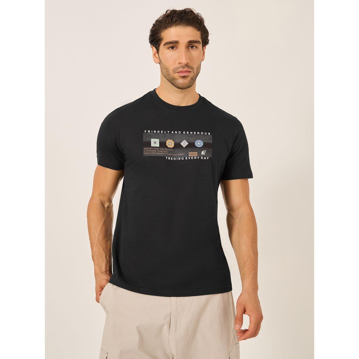 Fort Collins Men Black Graphic Printed Crew Neck T-Shirt-men-clothing-tshirtsandpolos-tshirts-image-3