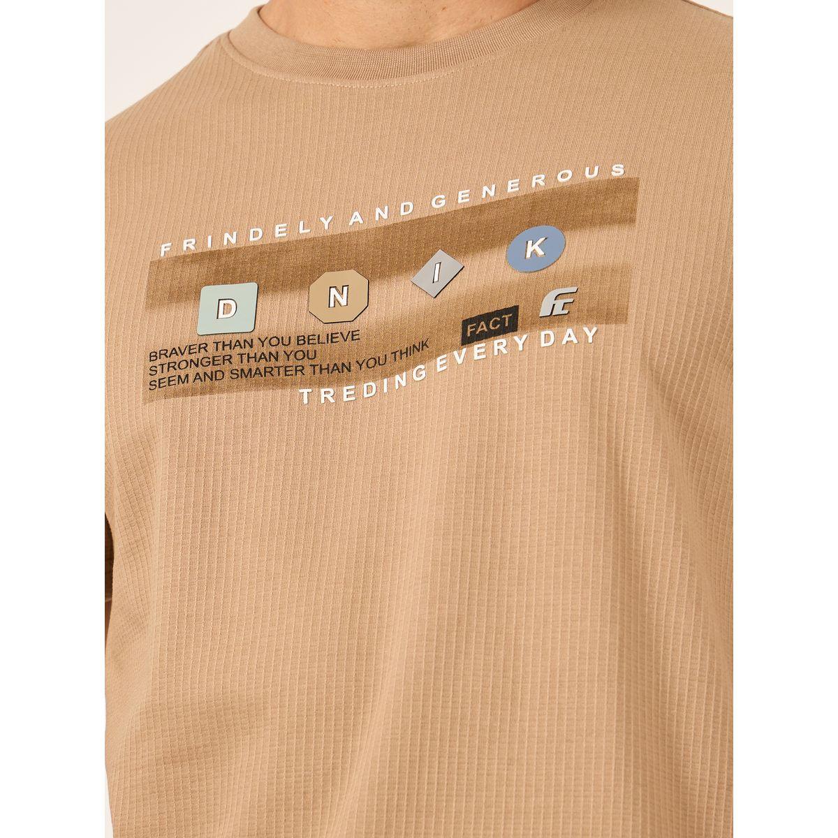 Fort Collins Men Brown Graphic Print Short Sleeve T-Shirt-men-clothing-tshirtsandpolos-tshirts-image-3