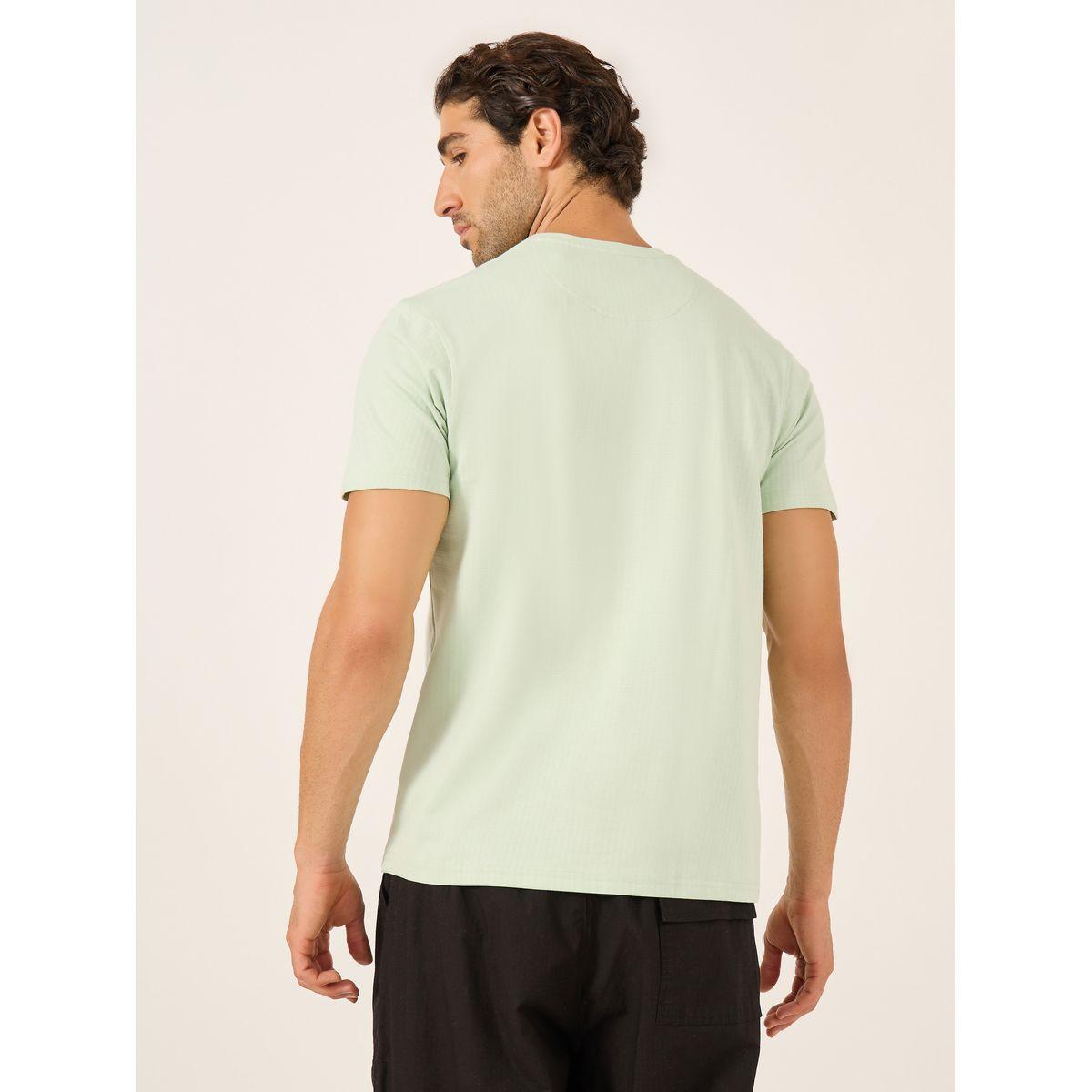 Fort Collins Men Green Graphic Printed Crew Neck T-Shirt-men-clothing-tshirtsandpolos-tshirts-image-4