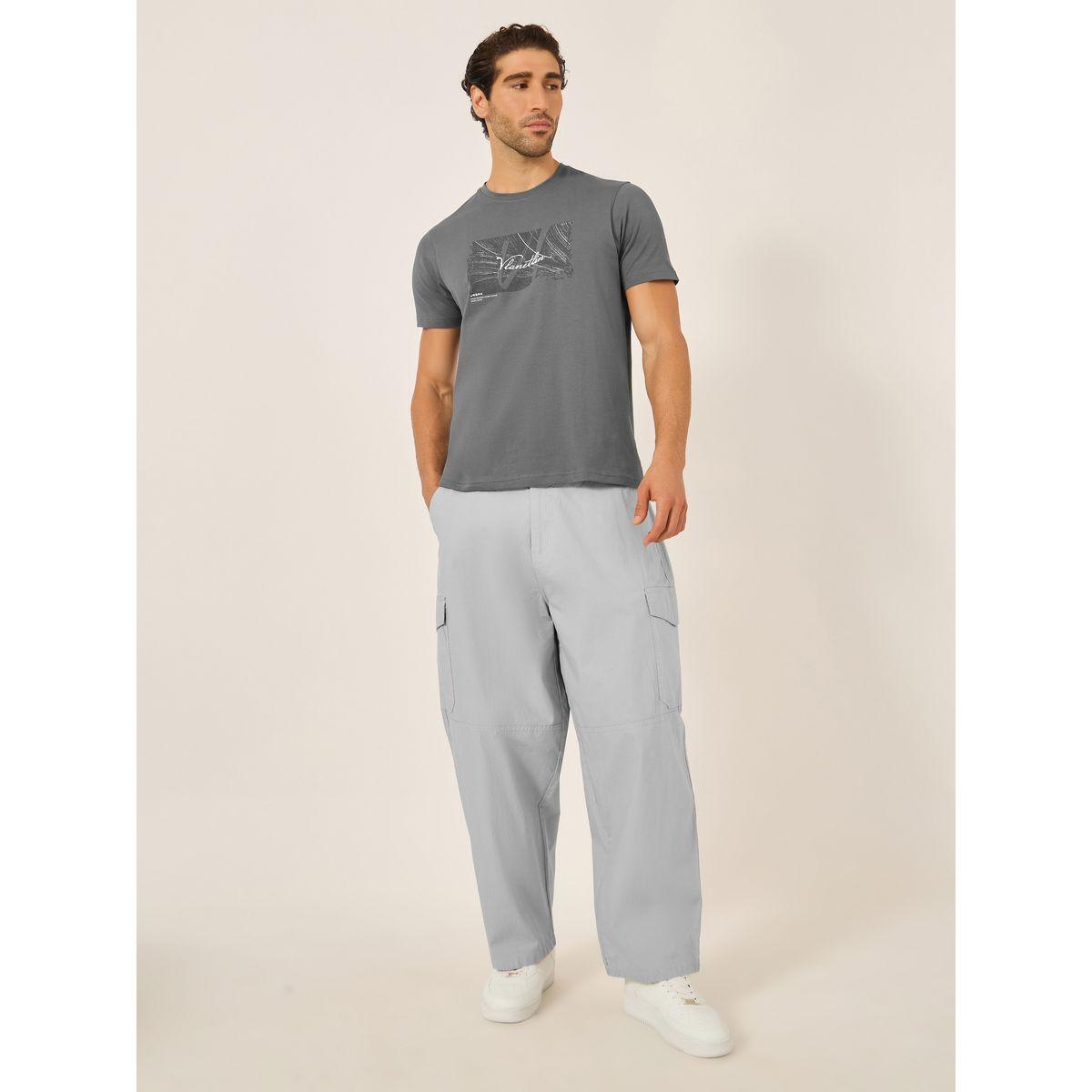 Fort Collins Men Grey Graphic Print Crew Neck T-Shirt-men-clothing-tshirtsandpolos-tshirts-image-2