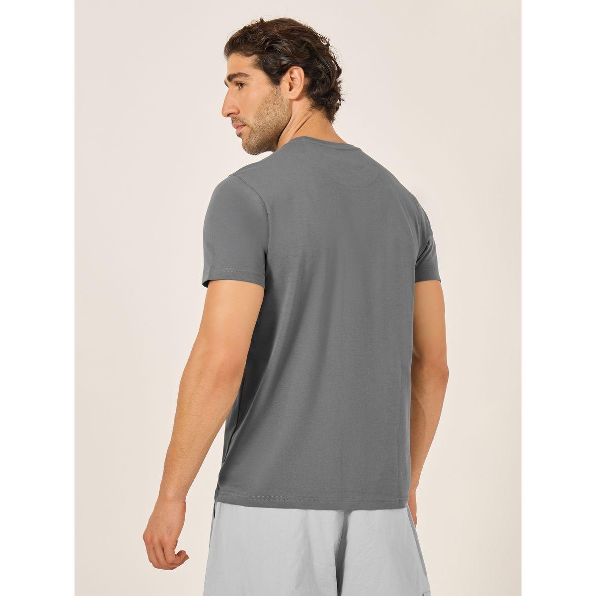 Fort Collins Men Grey Graphic Print Crew Neck T-Shirt-men-clothing-tshirtsandpolos-tshirts-image-4
