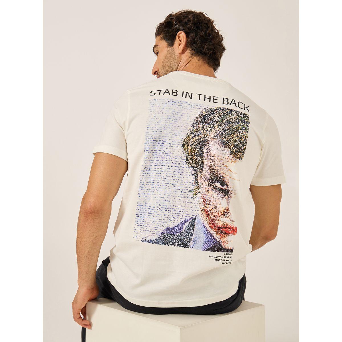 Fort Collins Men White Graphic Printed Crew Neck T-Shirt-men-clothing-tshirtsandpolos-tshirts-image-1