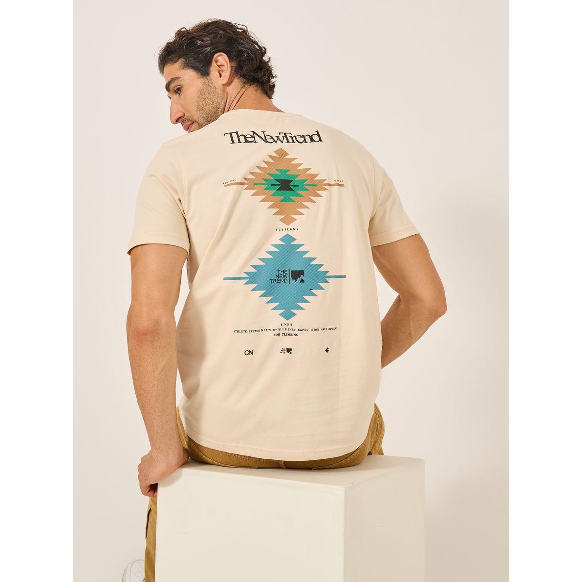 Fort Collins Men Graphic Print Crew Neck T-Shirt-men-clothing-tshirtsandpolos-tshirts-image-1