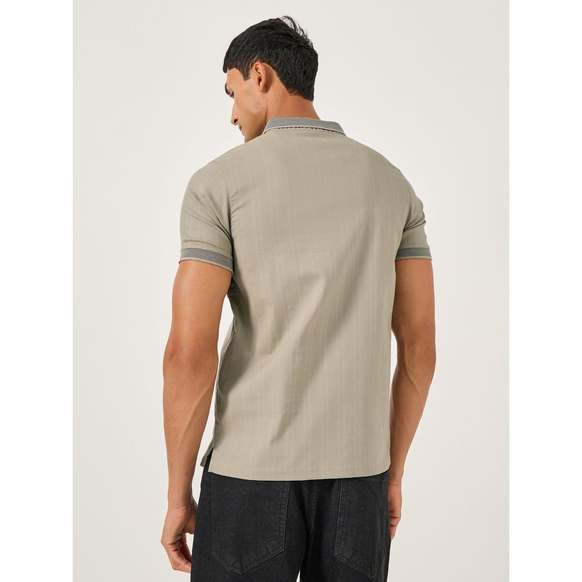 تيشيرت بياقة بولو وقصة عادية مع جيب-men-clothing-tshirtsandpolos-tshirts-image-4