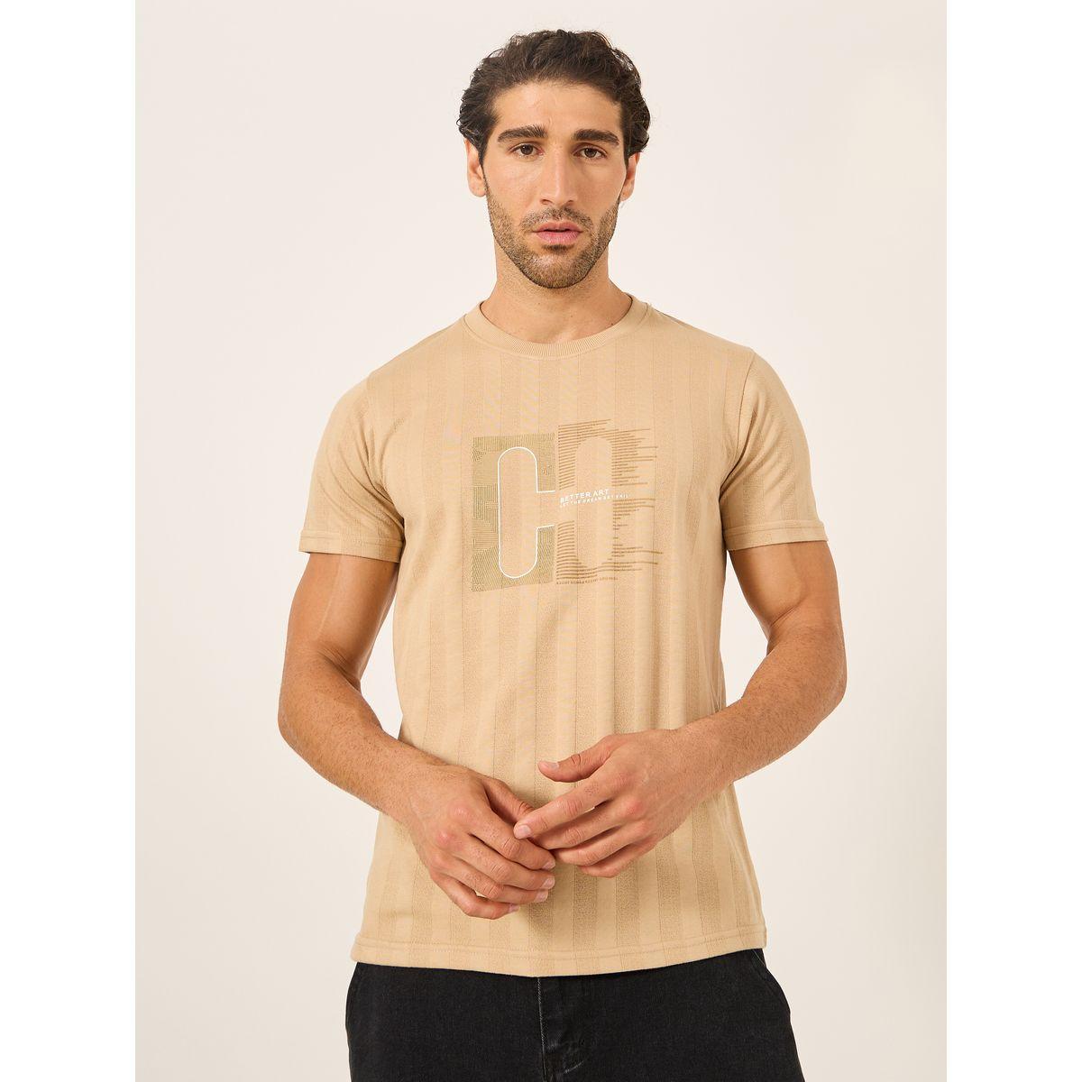 تيشيرت بقصة عادية وطبعة جرافيك مع أكمام قصيرة-men-clothing-tshirtsandpolos-tshirts-image-1