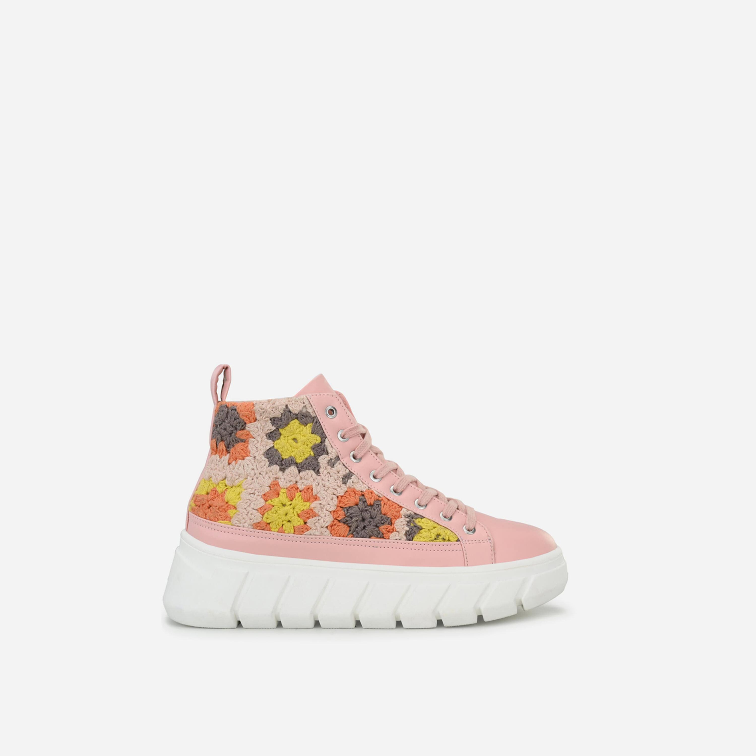 Fresh Feet x Styli Crochet Insert High Top Lace-Up Sneakers-women-shoes-sneakers-image-4