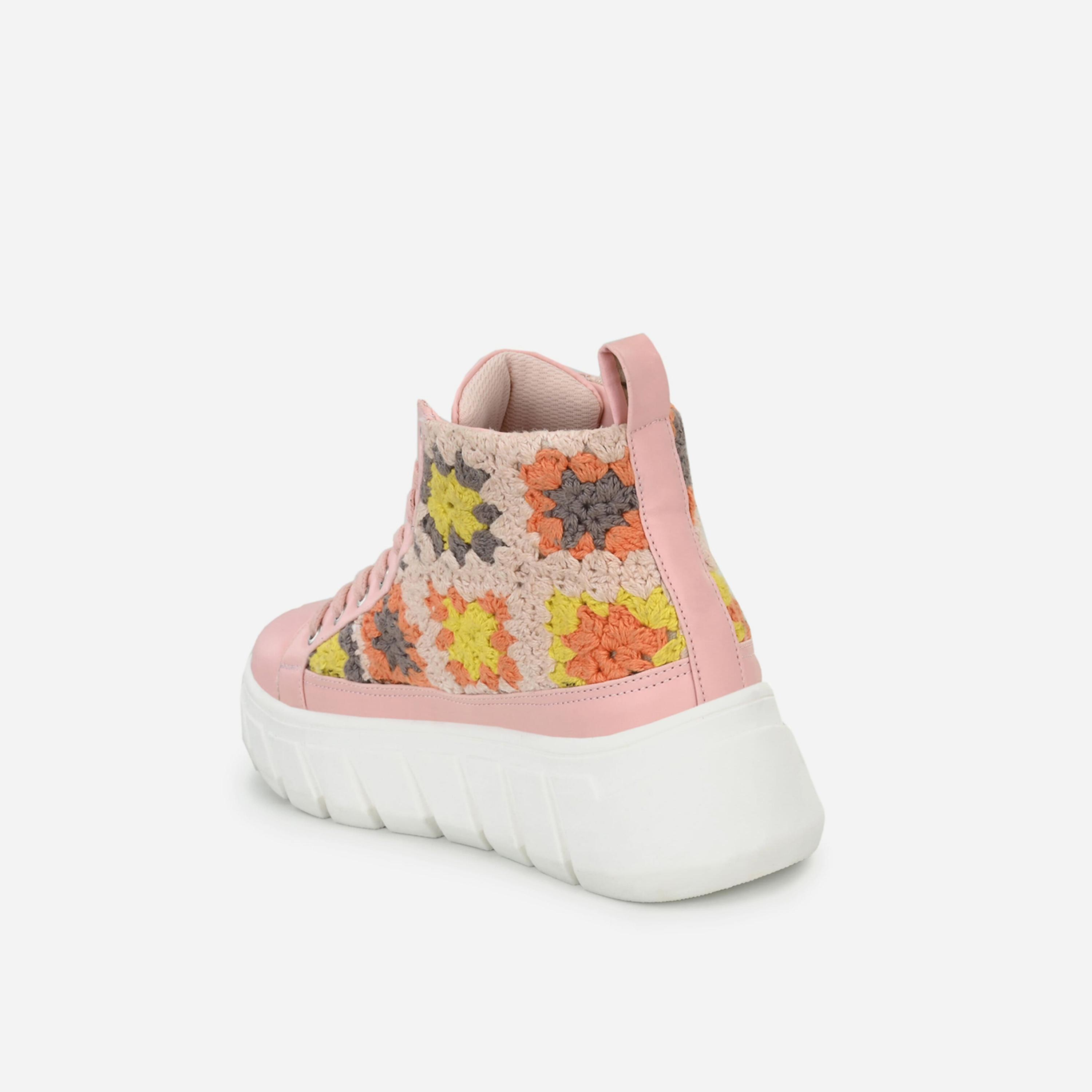 Fresh Feet x Styli Crochet Insert High Top Lace-Up Sneakers-women-shoes-sneakers-image-5