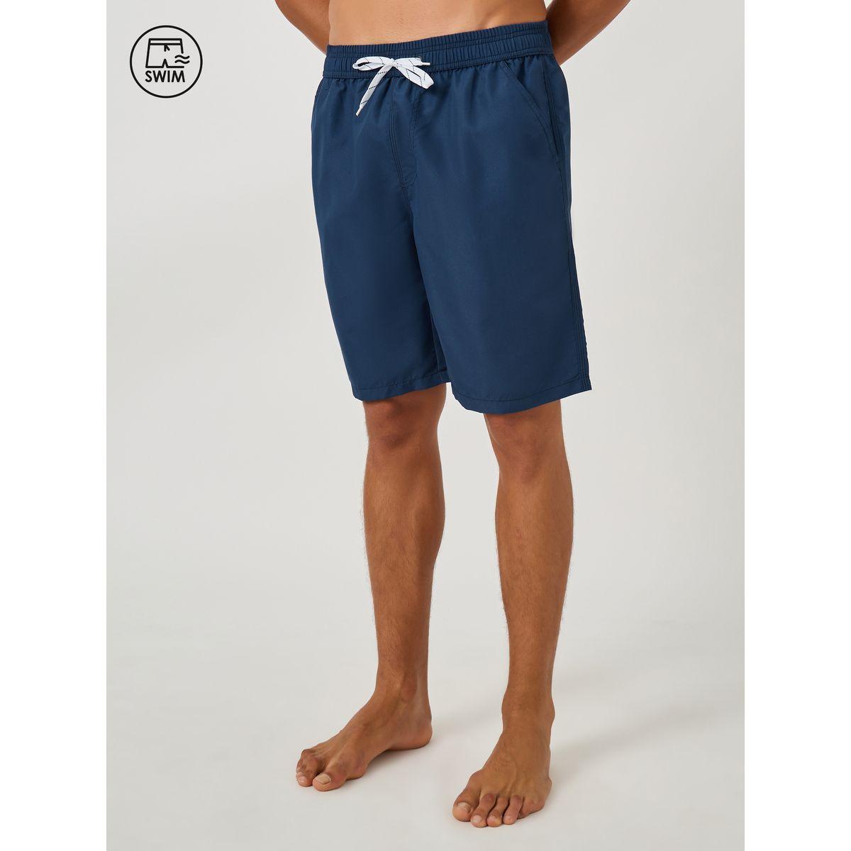 Styli Solid Knee Length Shorts with Drawstring-men-clothing-bottoms-shorts-image-1