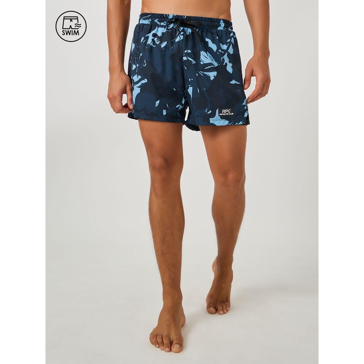 شورت سباحة سادة بقصة عادية وشارة-men-clothing-bottoms-shorts-image-1