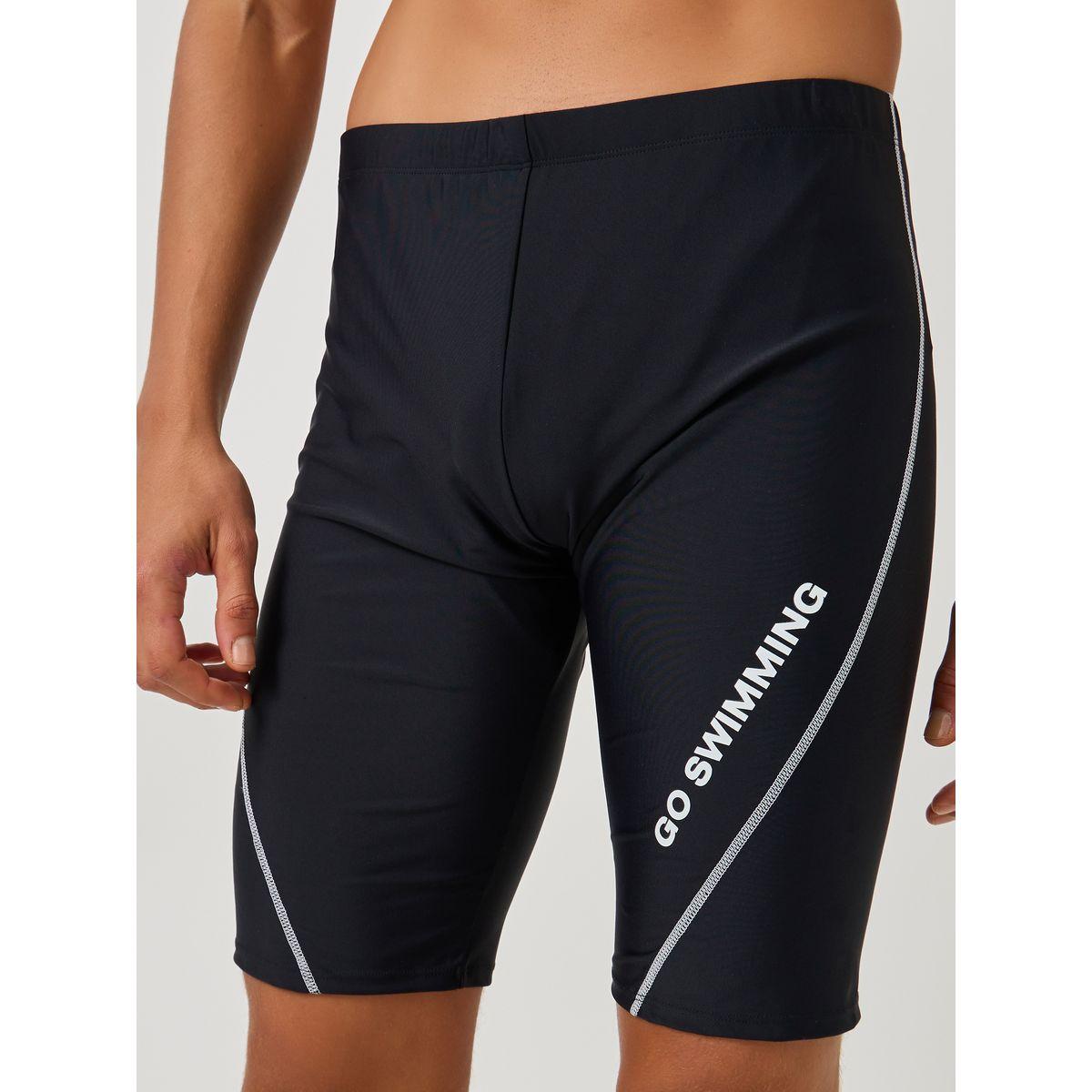 شورت سباحة ضيق بطبعة كتابة وحزوز-men-clothing-bottoms-shorts-image-3