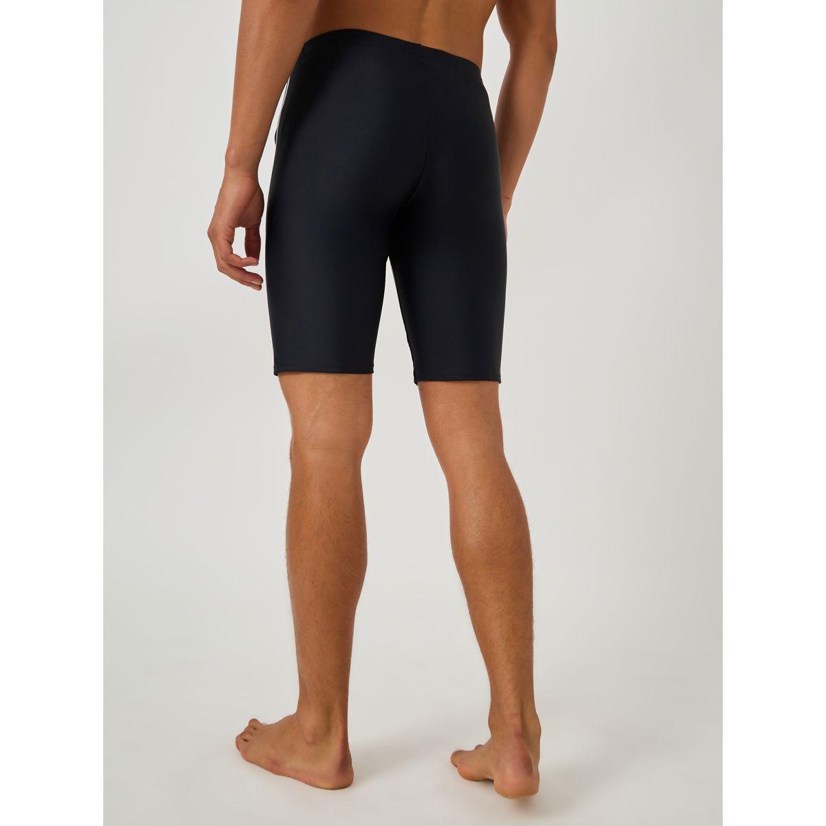 شورت سباحة ضيق بطبعة كتابة وحزوز-men-clothing-bottoms-shorts-image-4