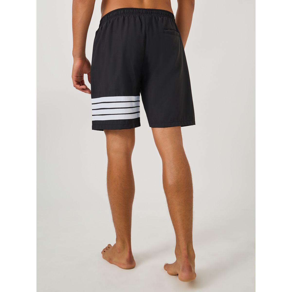 شورت سباحة مخطط بقصة عادية وشارة-men-clothing-bottoms-shorts-image-4