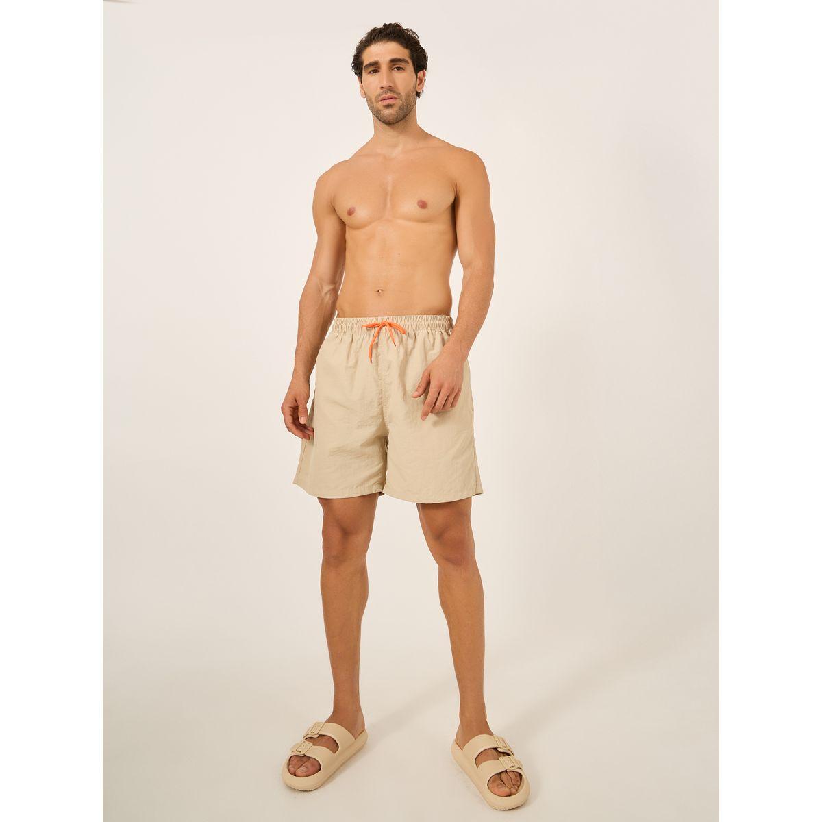 شورت سباحة سادة مع رباط خصر-men-clothing-bottoms-shorts-image-2