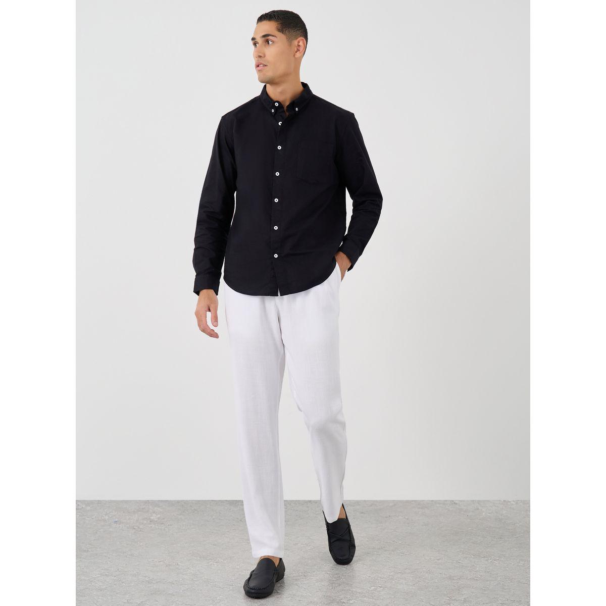 Styli Button Down Collar Regular Fit Oxford Shirt-men-clothing-shirts-image-2