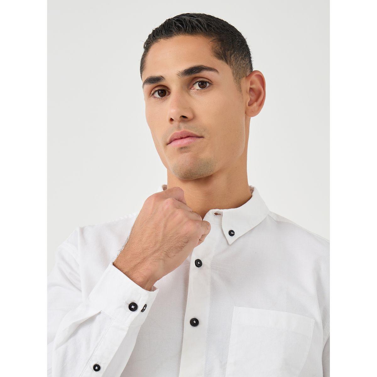 Styli Button Down Collar Regular Fit Oxford Shirt-men-clothing-shirts-image-4