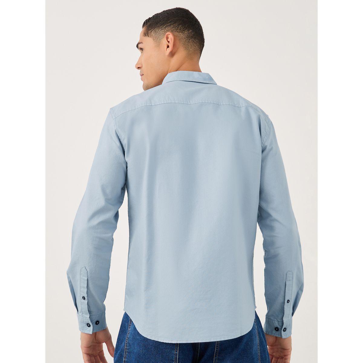 Styli Button Down Collar Regular Fit Oxford Shirt-men-clothing-shirts-image-5