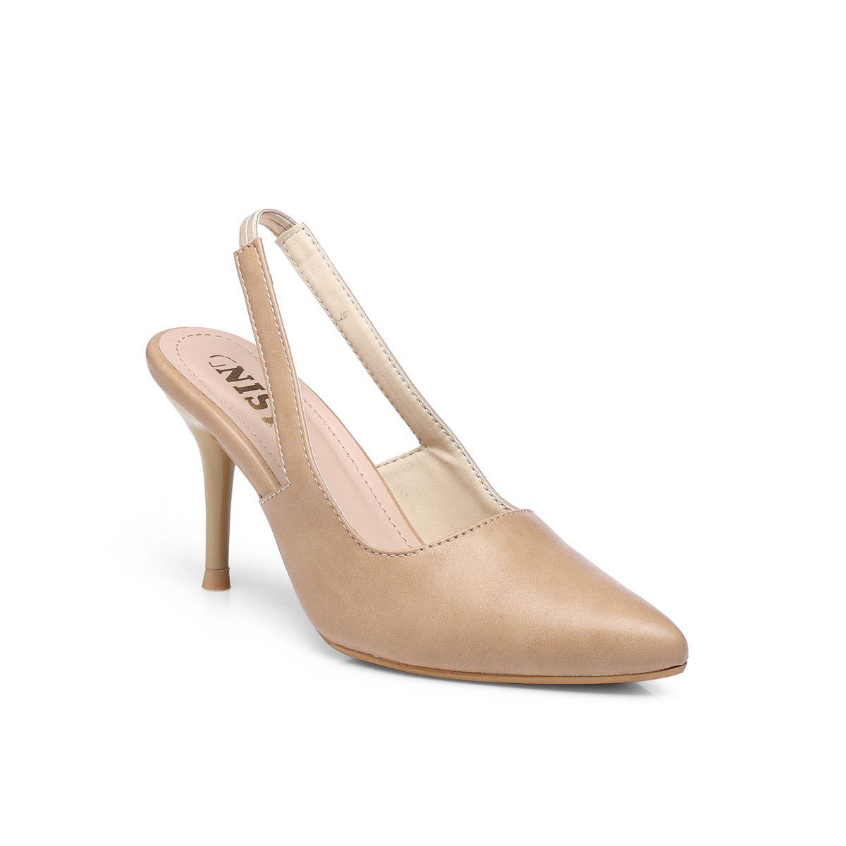 GNIST Plain Pointed Toe Stiletto Heel Slingback Shoes-women-shoes-heels-image-2