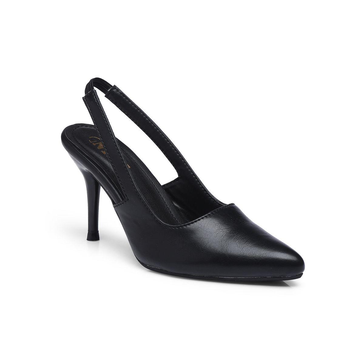 GNIST Plain Pointed Toe Stiletto Heel Slingback Shoes-women-shoes-heels-image-2