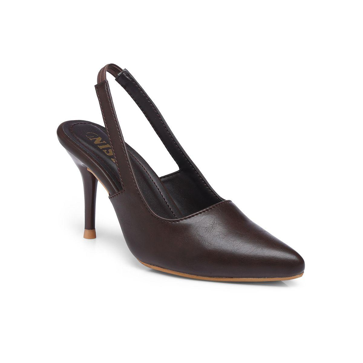 GNIST Plain Pointed Toe Stiletto Heel Slingback Shoes-women-shoes-heels-image-2