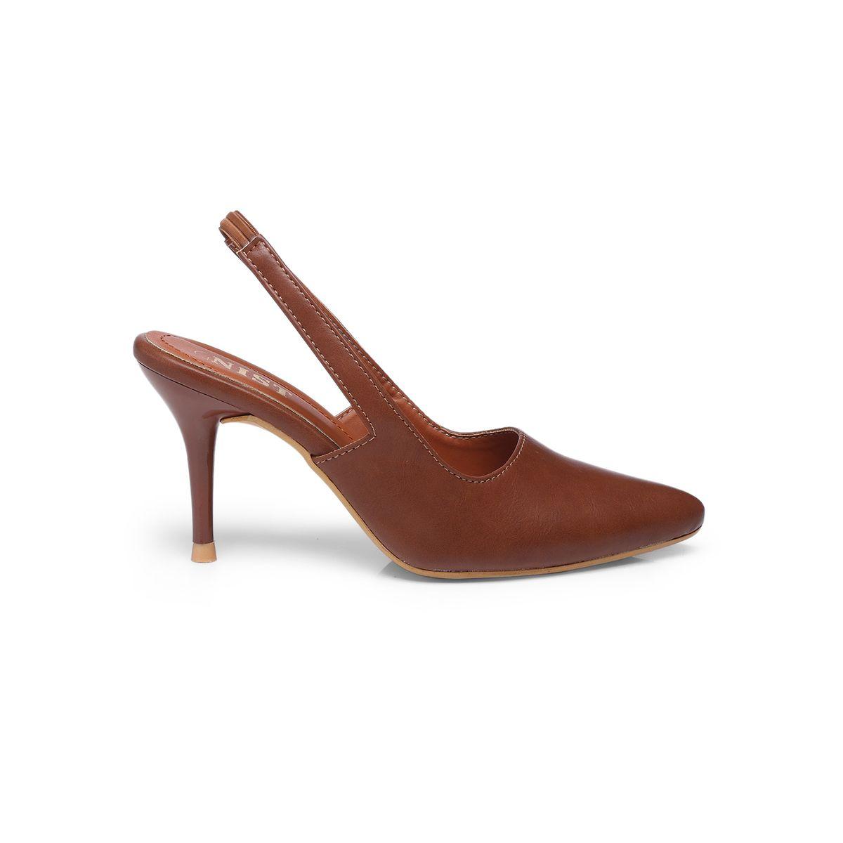 GNIST Plain Pointed Toe Stiletto Heel Slingback Shoes-women-shoes-heels-image-5