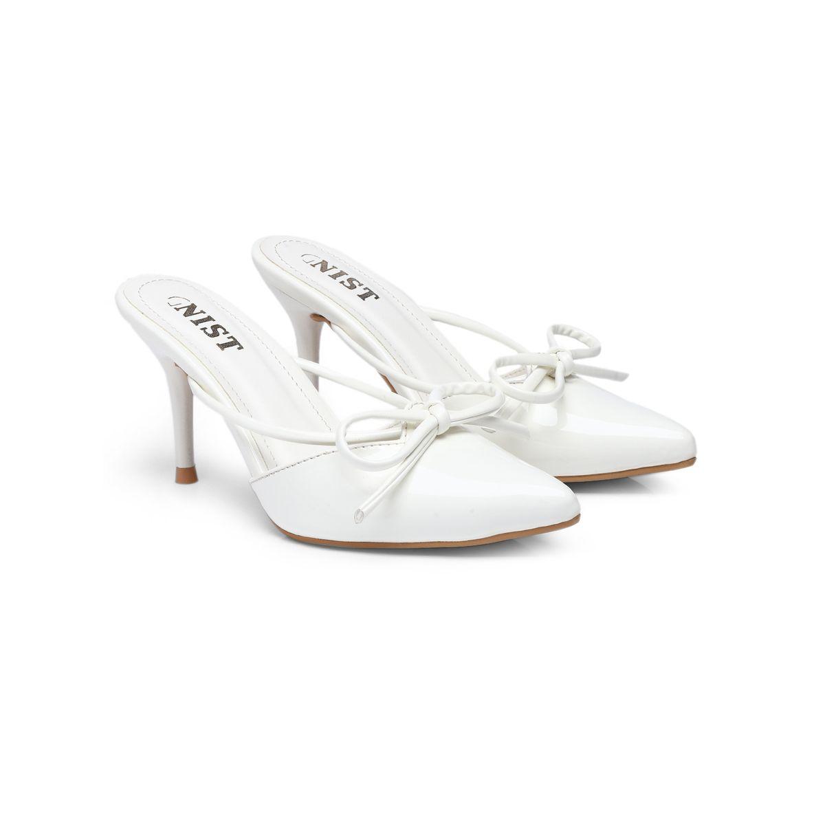حذاء ميولز سادة بكعب ستيليتو ومقدمة مدببة مع فيونكة-women-shoes-heels-image-4