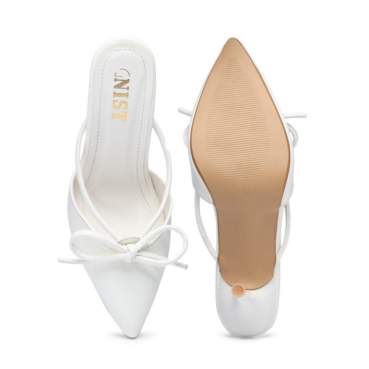 حذاء ميولز سادة بكعب ستيليتو ومقدمة مدببة مع فيونكة-women-shoes-heels-image-7