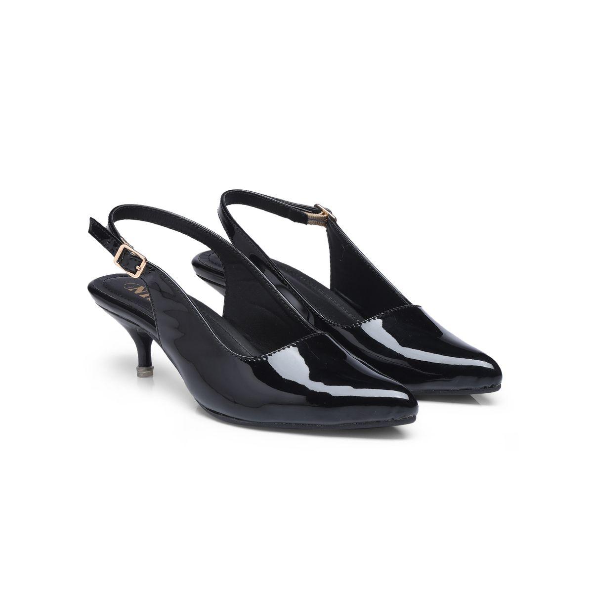 GNIST Plain Pointed Toe Kitten Heel Slingback Shoes-women-shoes-heels-image-2