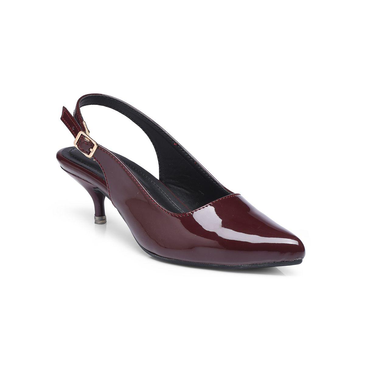 GNIST Plain Pointed Toe Kitten Heel Slingback Shoes-women-shoes-heels-image-2