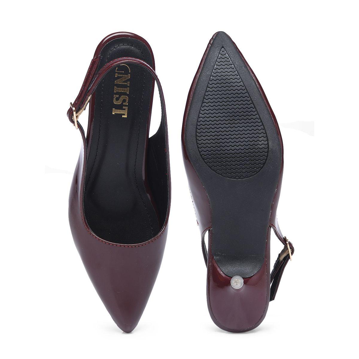 GNIST Plain Pointed Toe Kitten Heel Slingback Shoes-women-shoes-heels-image-7